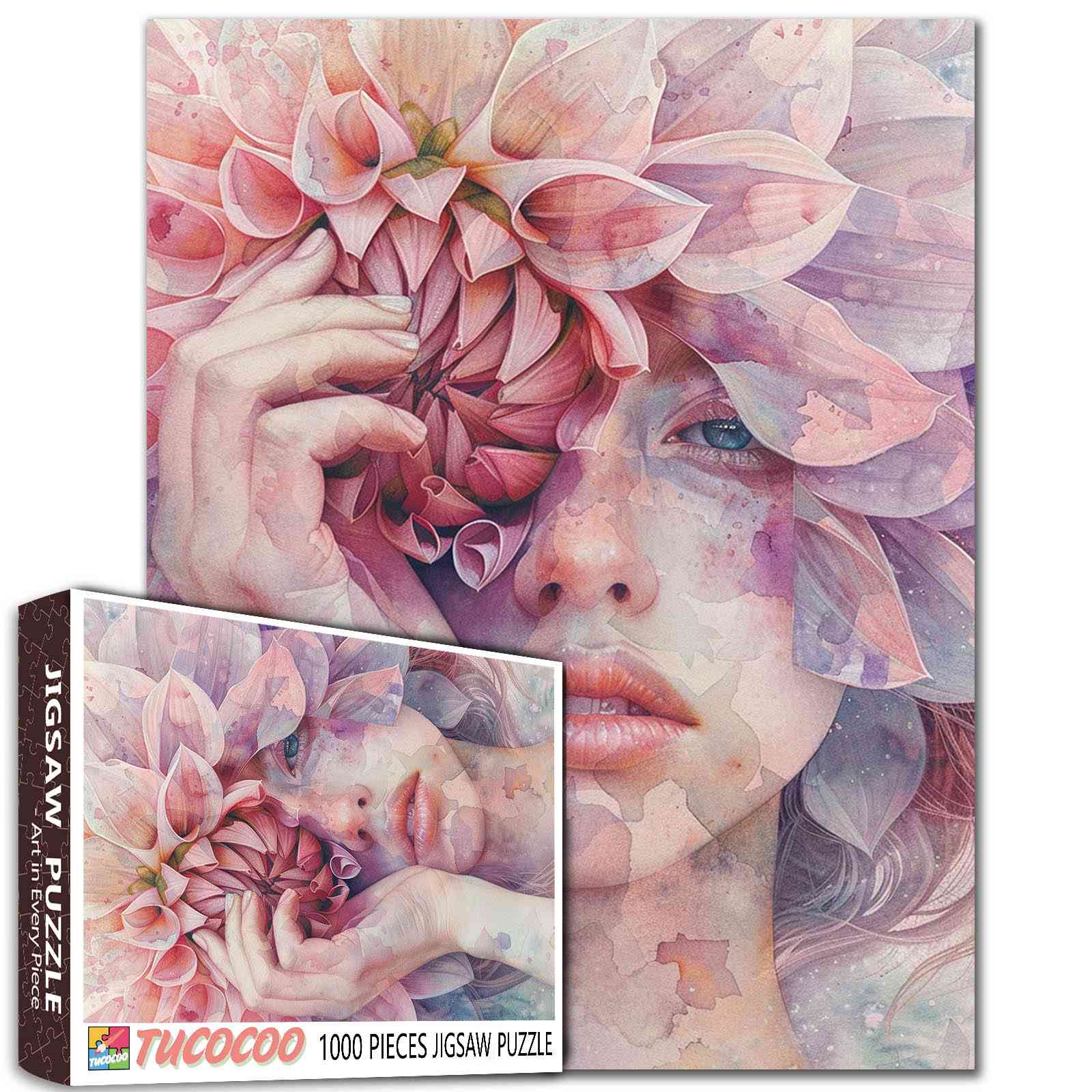 tucocoo-flower-goddess-puzzle-1000-teile-blumenfrau image 1