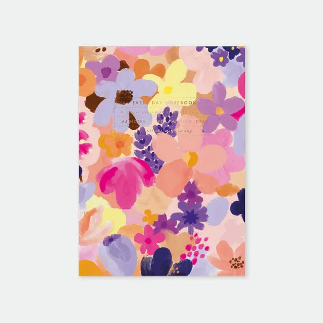 all-the-ways-to-say-flower-garden-notizbuch-a5-goldfolie image 1