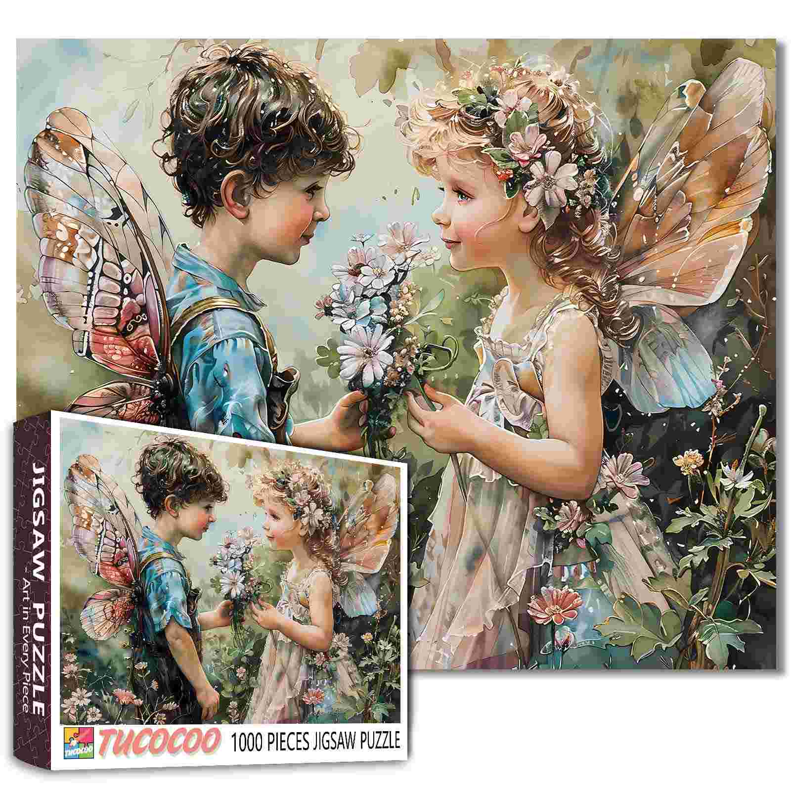 tucocoo-fairy-children-puzzle-1000-teile-feen-garten image 1