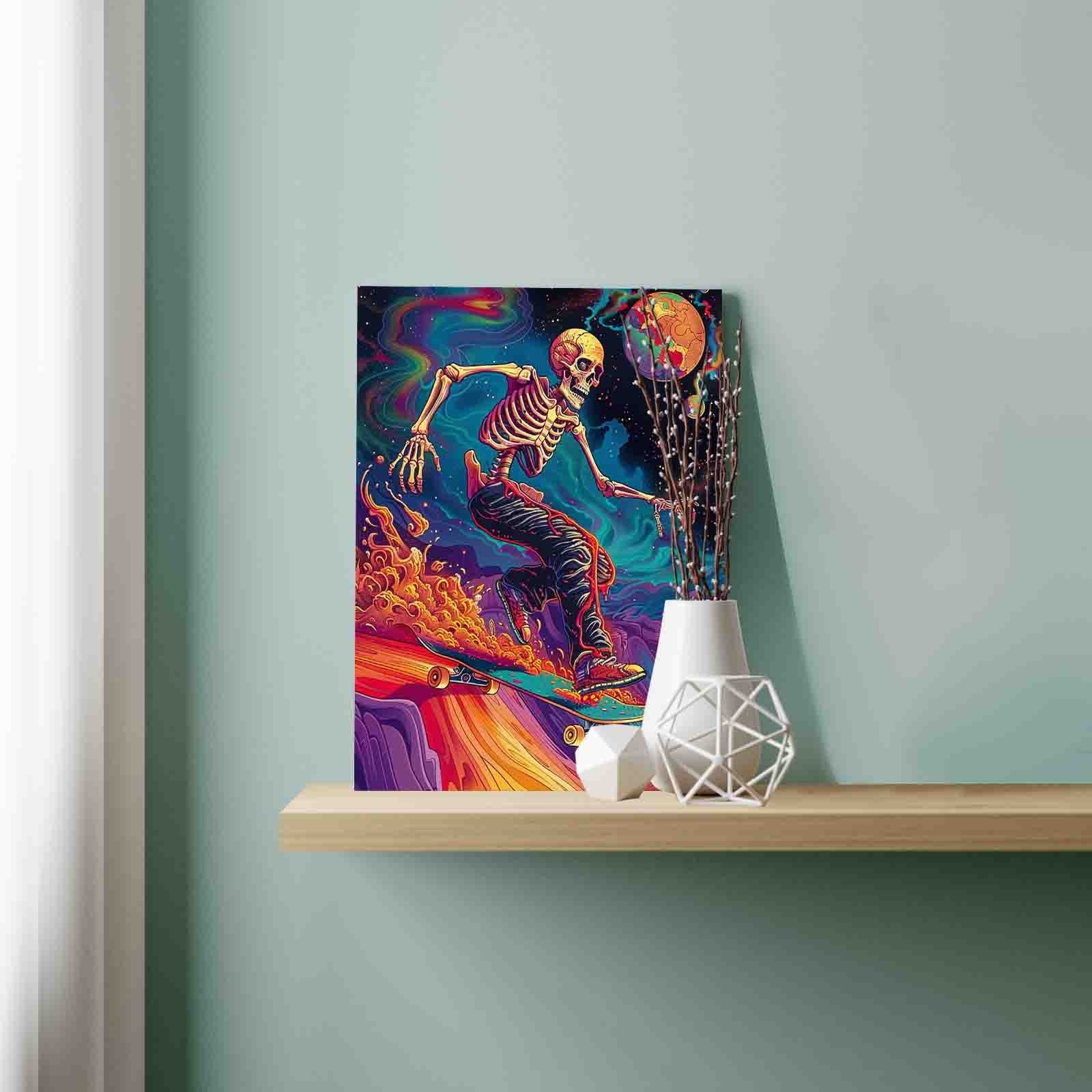 tucocoo-skateboarding-skeleton-malen-nach-zahlen-40x50 image 3