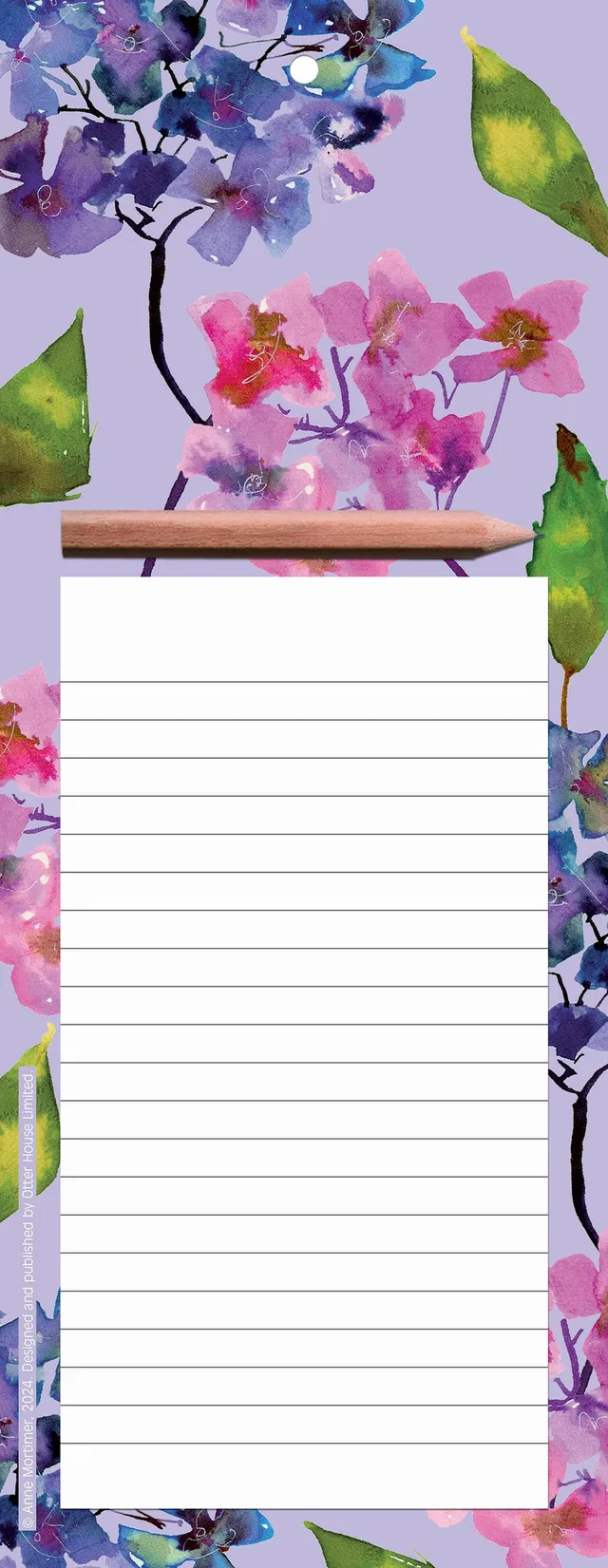 otter-house-hydrangeas-magnet-notizblock-hortensien image 1