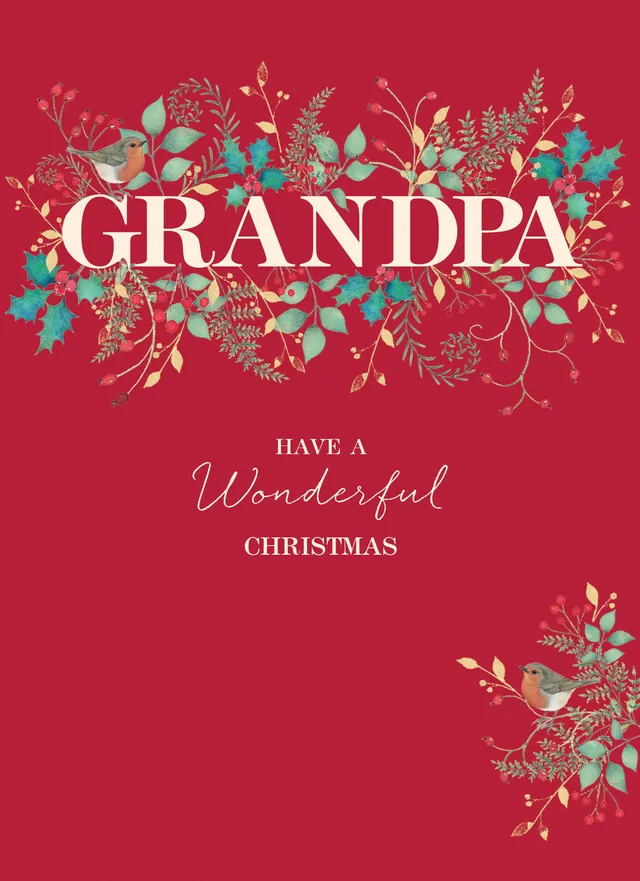 otter-house-christmas-grandpa-weihnachtskarte-einzelkarte-robin image 1
