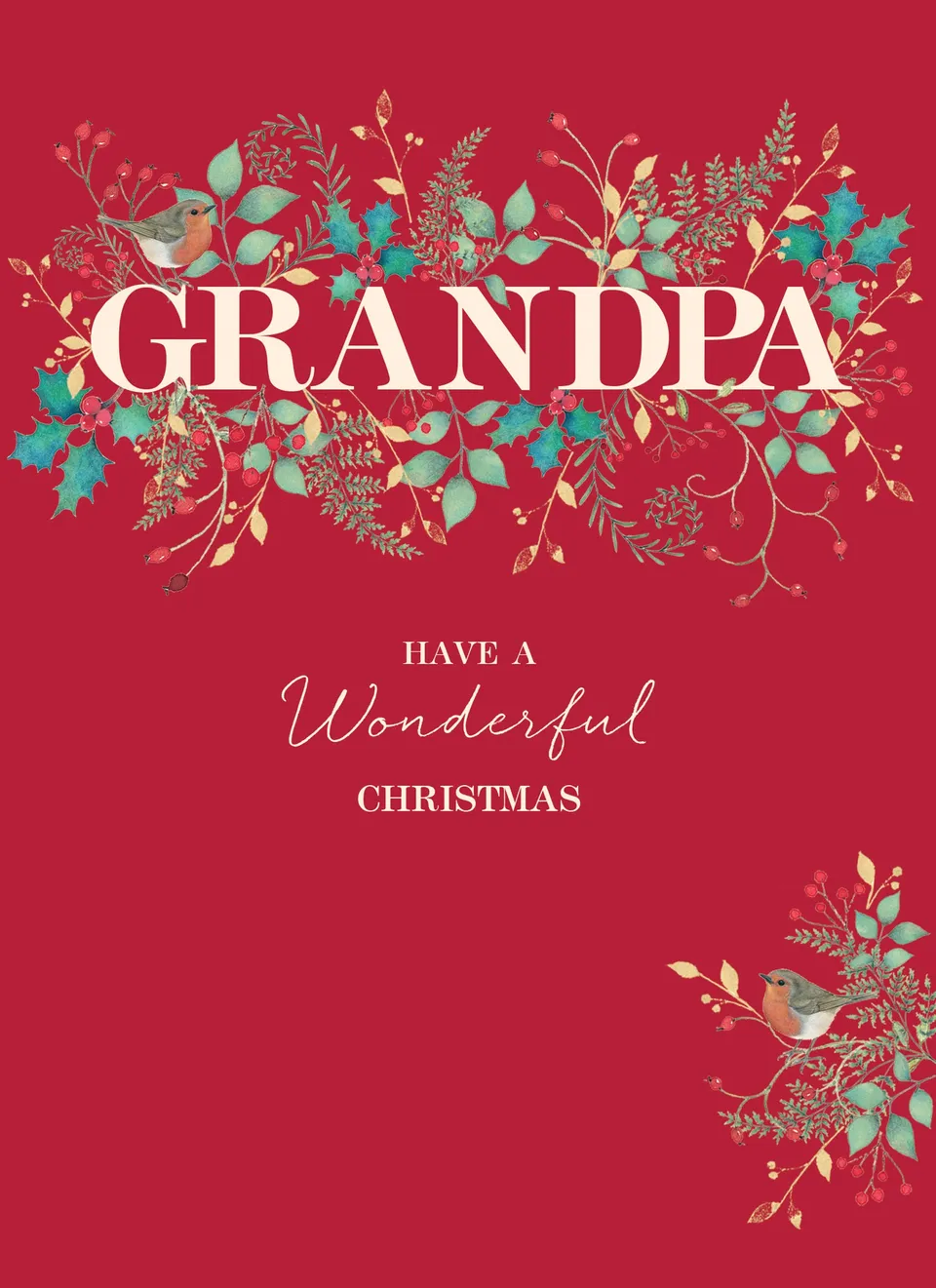 otter-house-christmas-grandpa-weihnachtskarte-einzelkarte-robin image 1