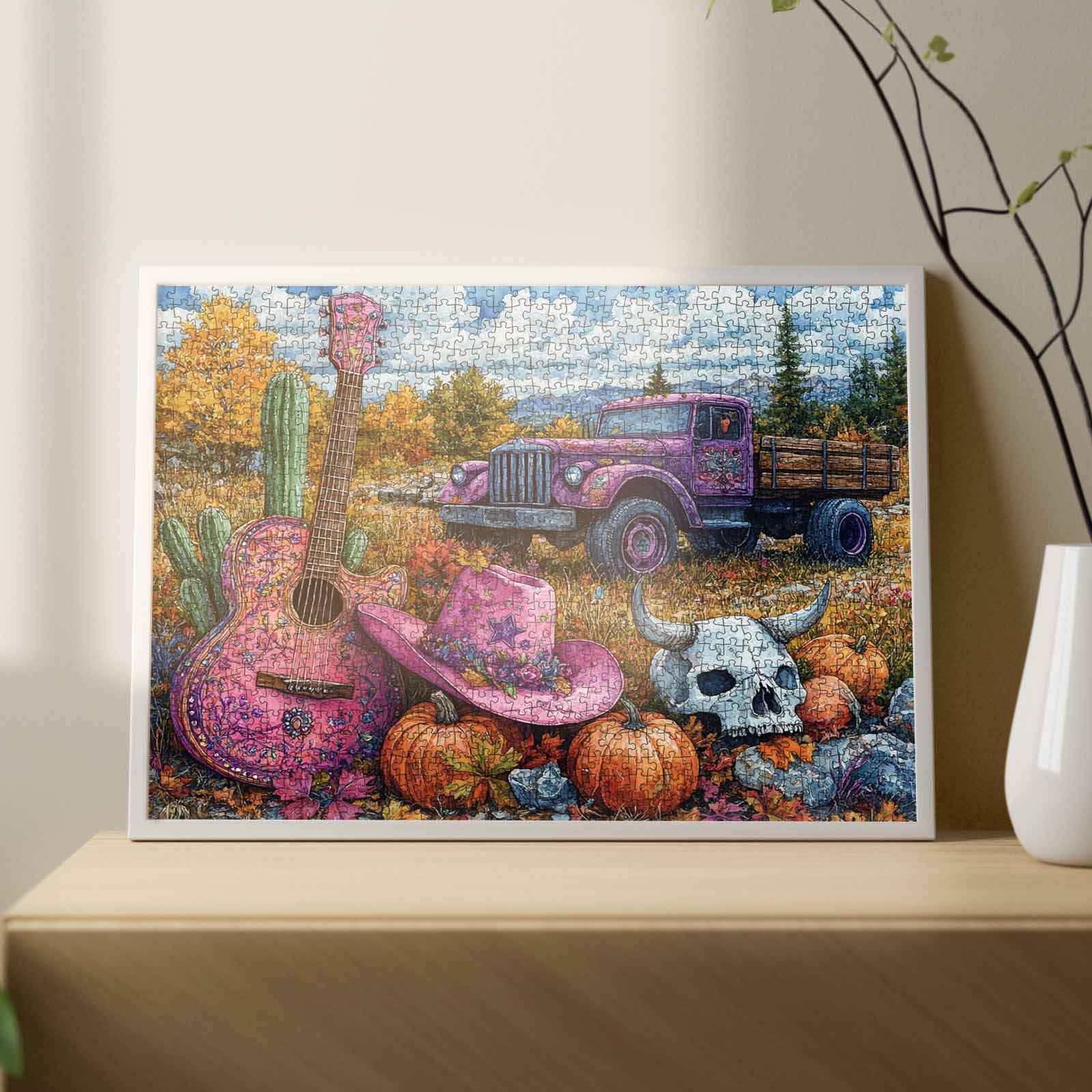tucocoo-autumn-vibes-puzzle-1000-teile-cowboy-pink-herbst image 3
