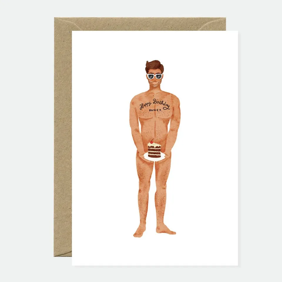 all-the-ways-to-say-guy-with-a-cake-geburtstagskarte-a6 image 1