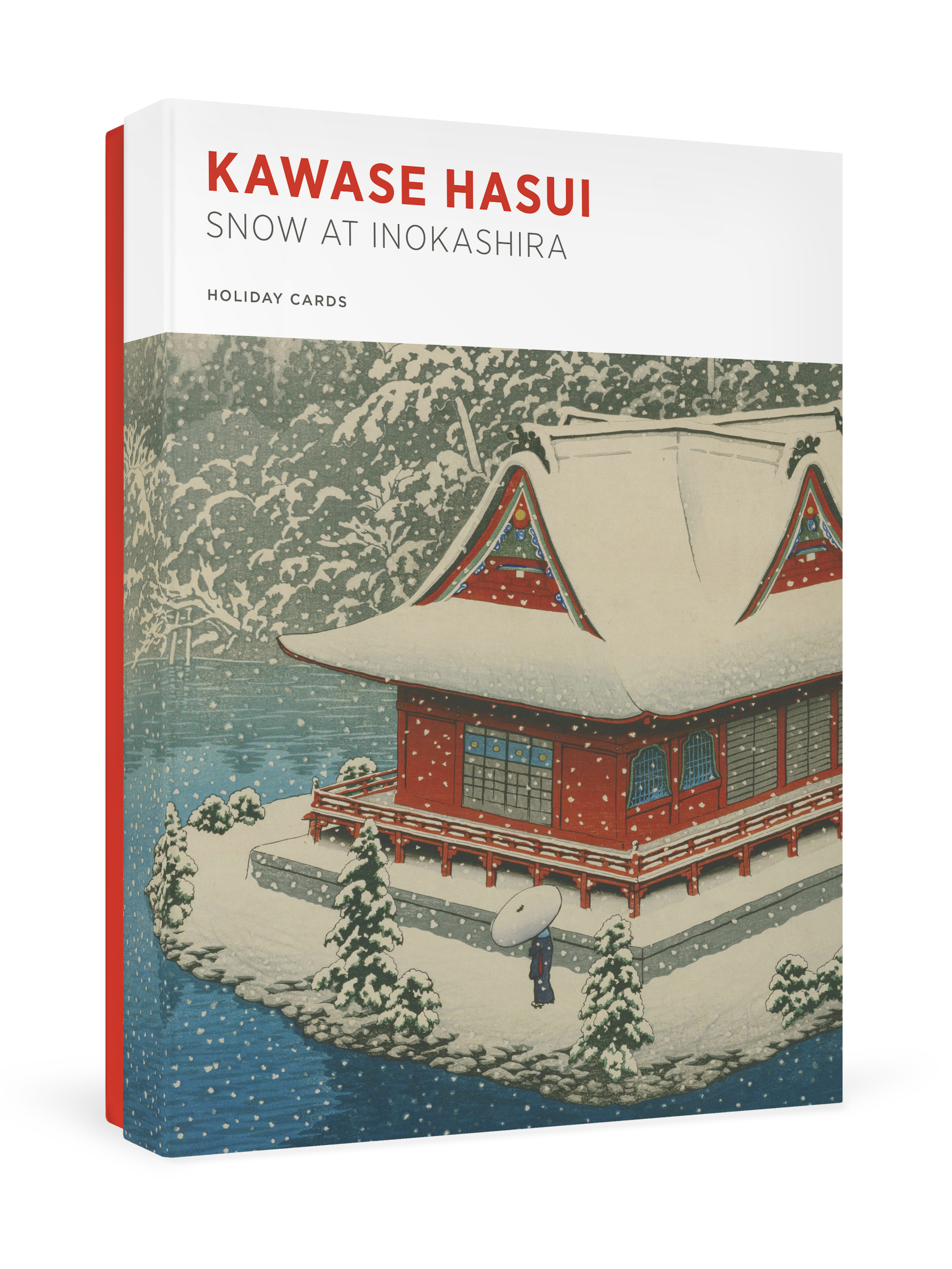 pomegranate-kawase-hasui-snow-at-inokashira-weihnachtskarten-set image 1
