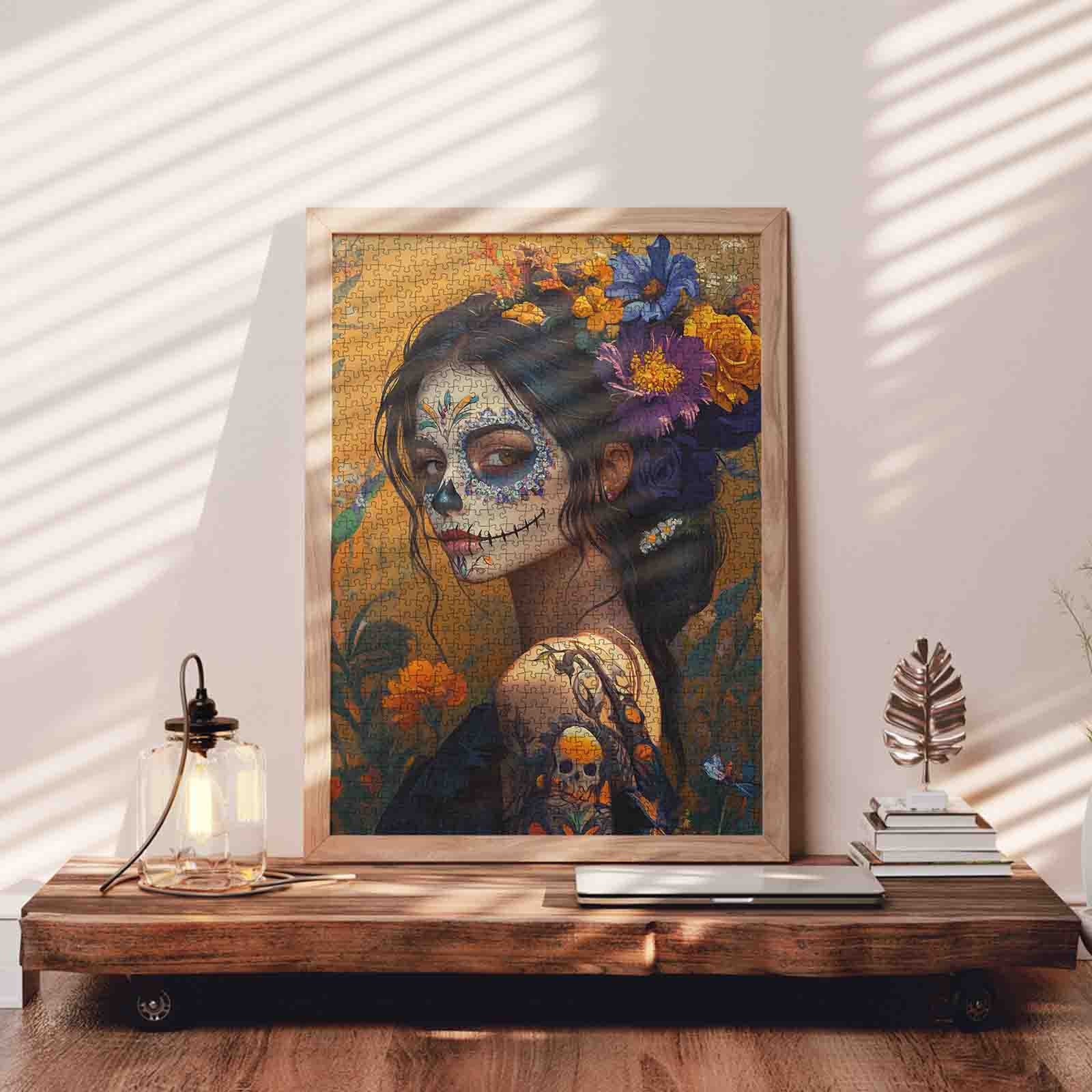tucocoo-jigsaw-calavera-beauty-puzzle-1000-teile-totenkopf image 3