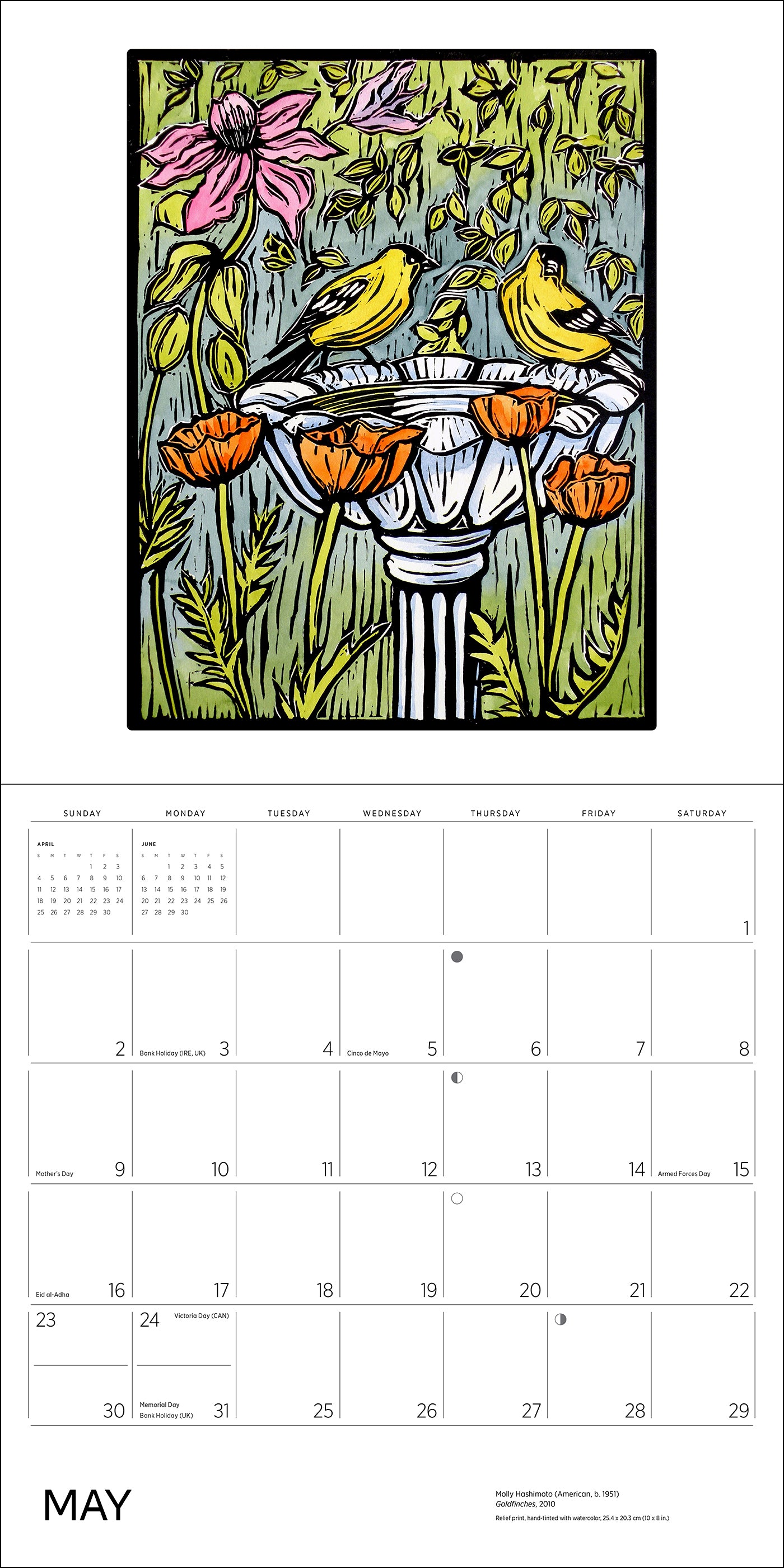 pomegranate-molly-hashimoto-birds-wandkalender-2027 image 7