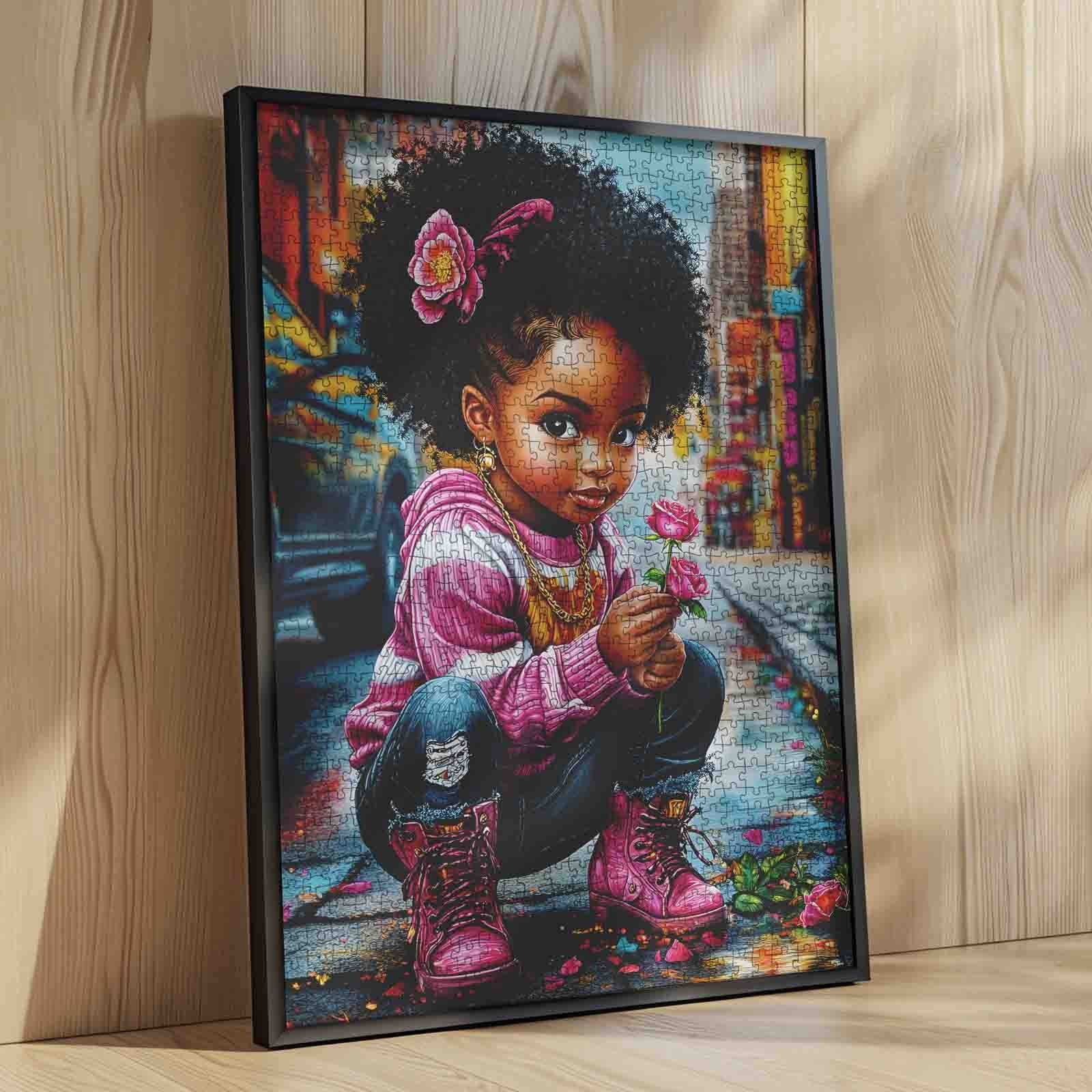 tucocoo-street-style-flower-girl-puzzle-1000-teile-m-dchenmotiv image 4