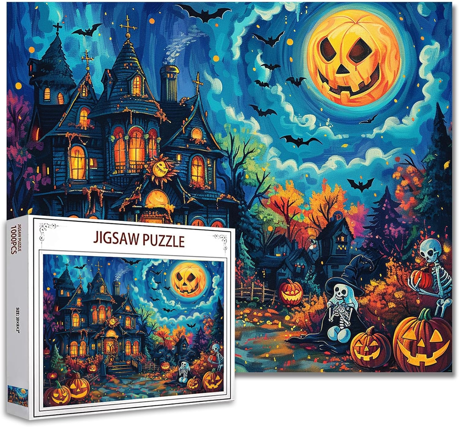 tucocoo-jigsaw-puzzles-pumpkin-moon-puzzle-1000-teile-halloween image 1