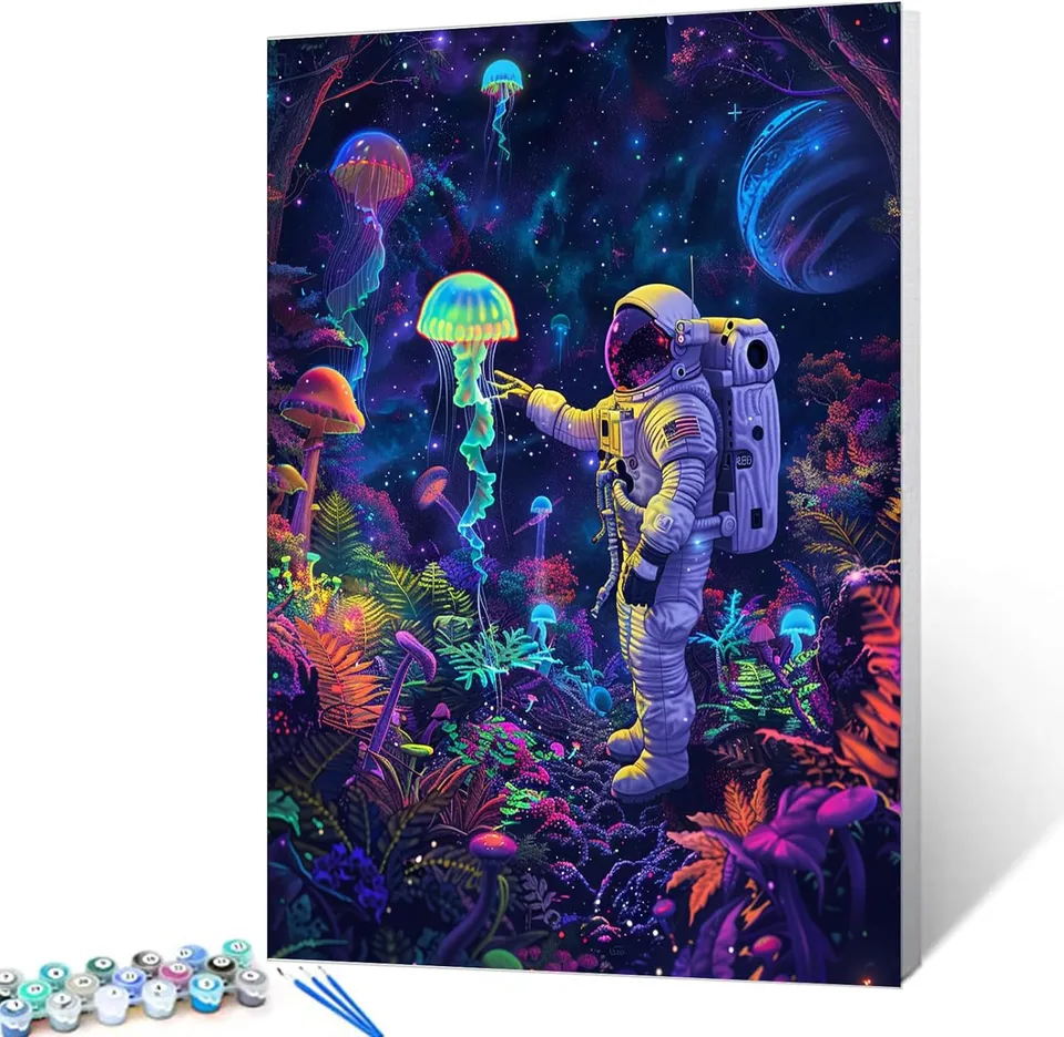 tucocoo-astronaut-qualle-malen-nach-zahlen-40x50-ohne-rahmen image 1