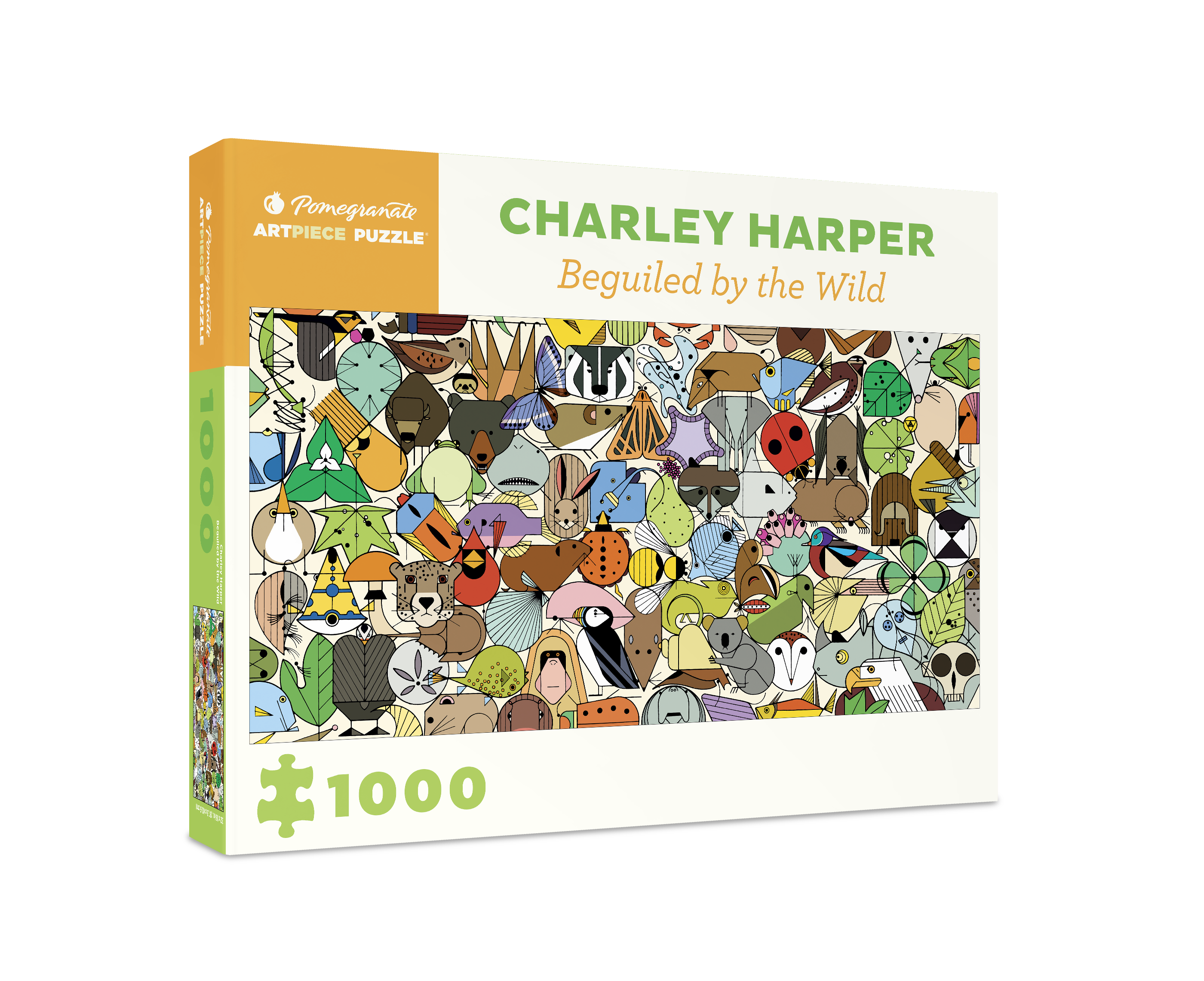pomegranate-jigsaw-puzzles-charley-harper-wild-puzzle-1000-teile image 1
