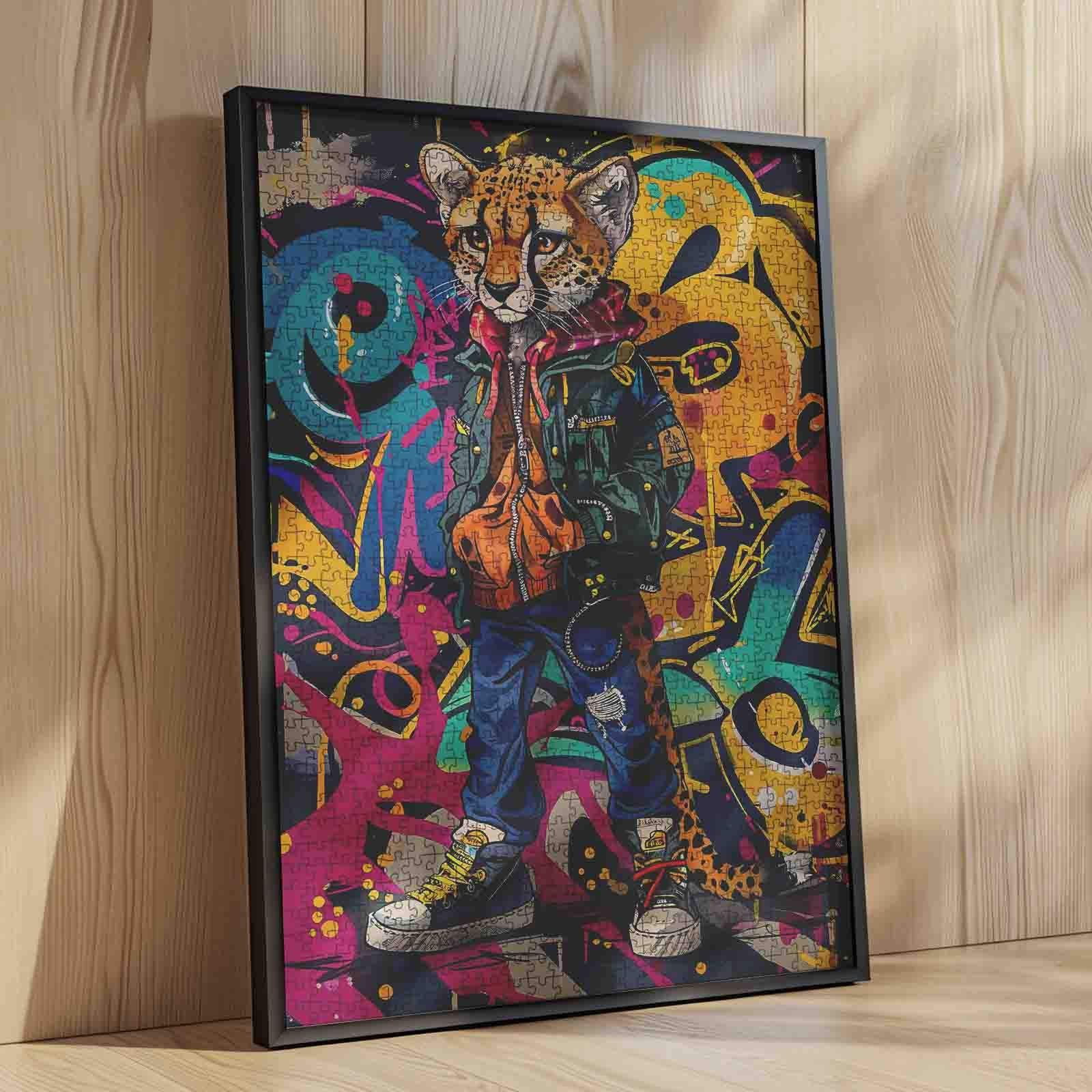 tucocoo-graffiti-cheetah-puzzle-1000-teile-gepard image 4