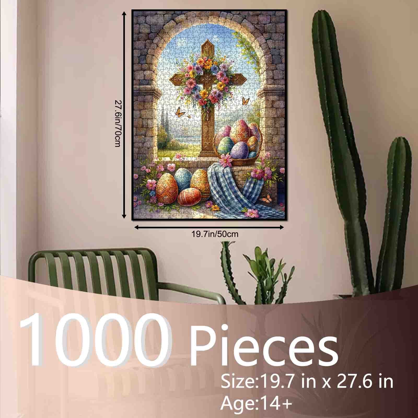 tucocoo-floral-cross-easter-blessing-puzzle-1000-teile-ostern image 5