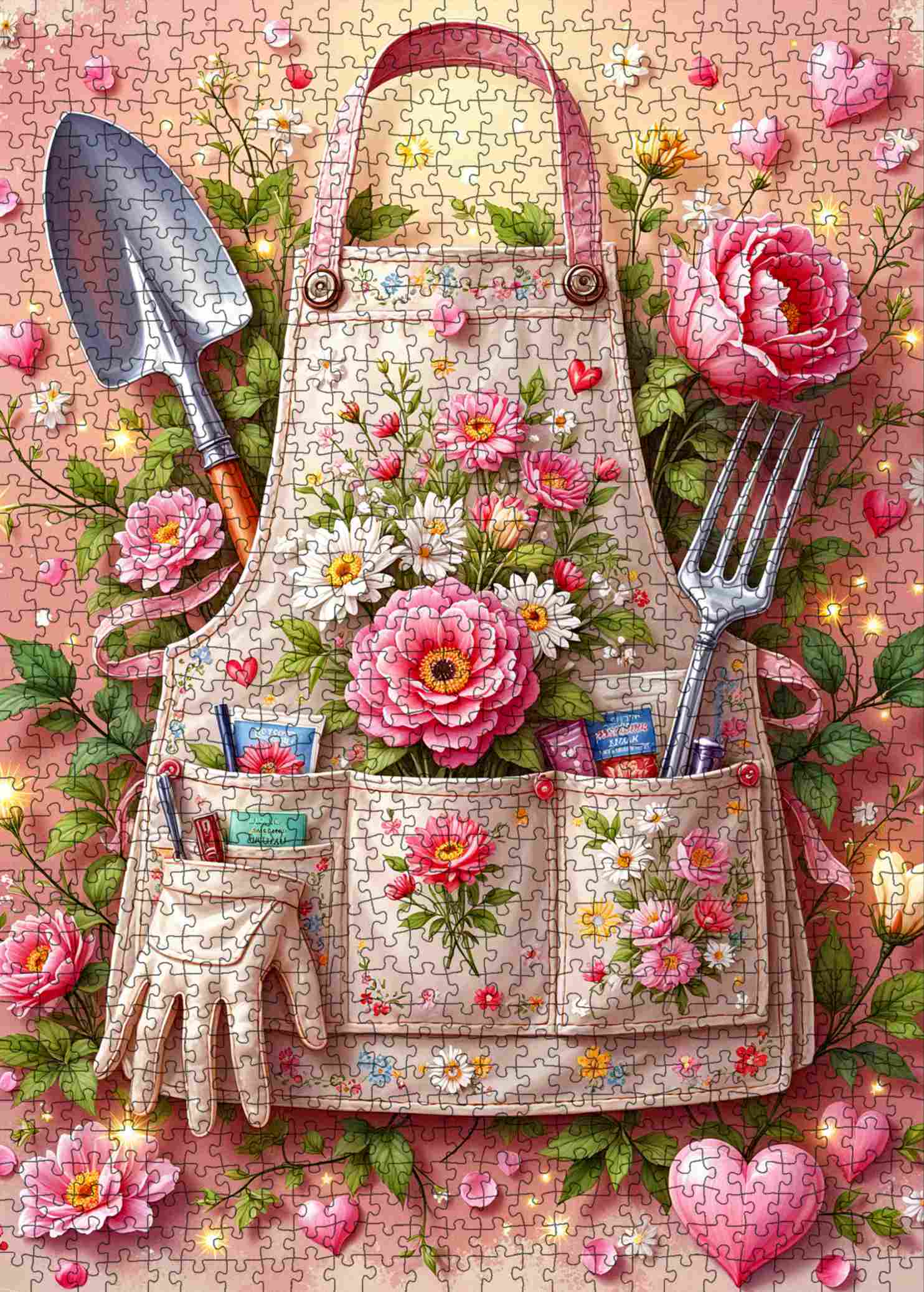 tucocoo-floral-garden-apron-love-puzzle-1000-teile-garten image 2