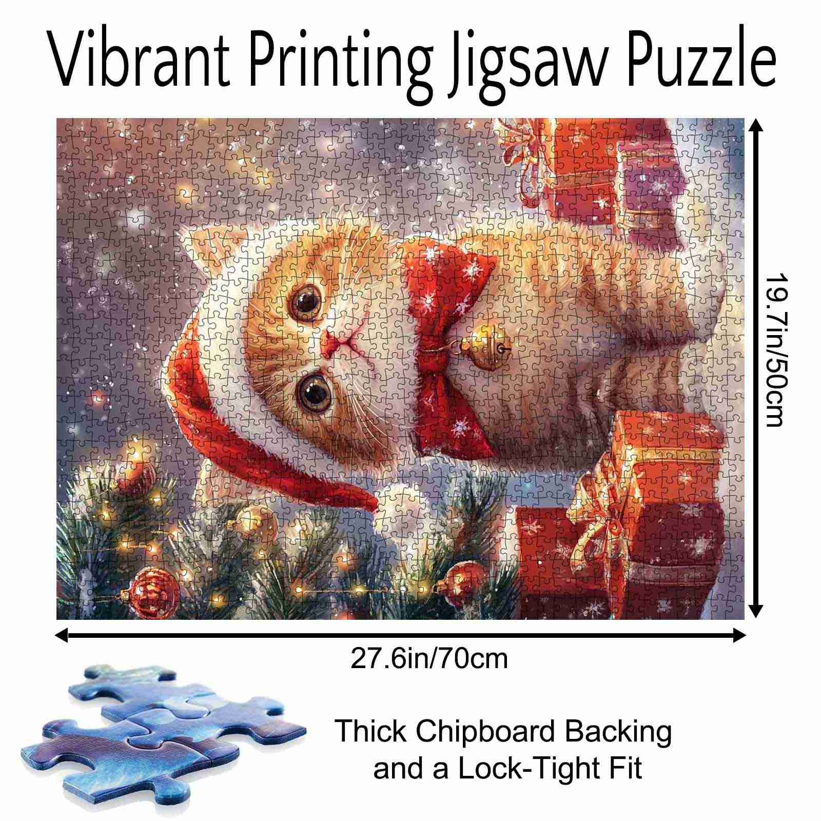 tucocoo-santa-kitten-by-christmas-tree-puzzle-1000-teile image 5