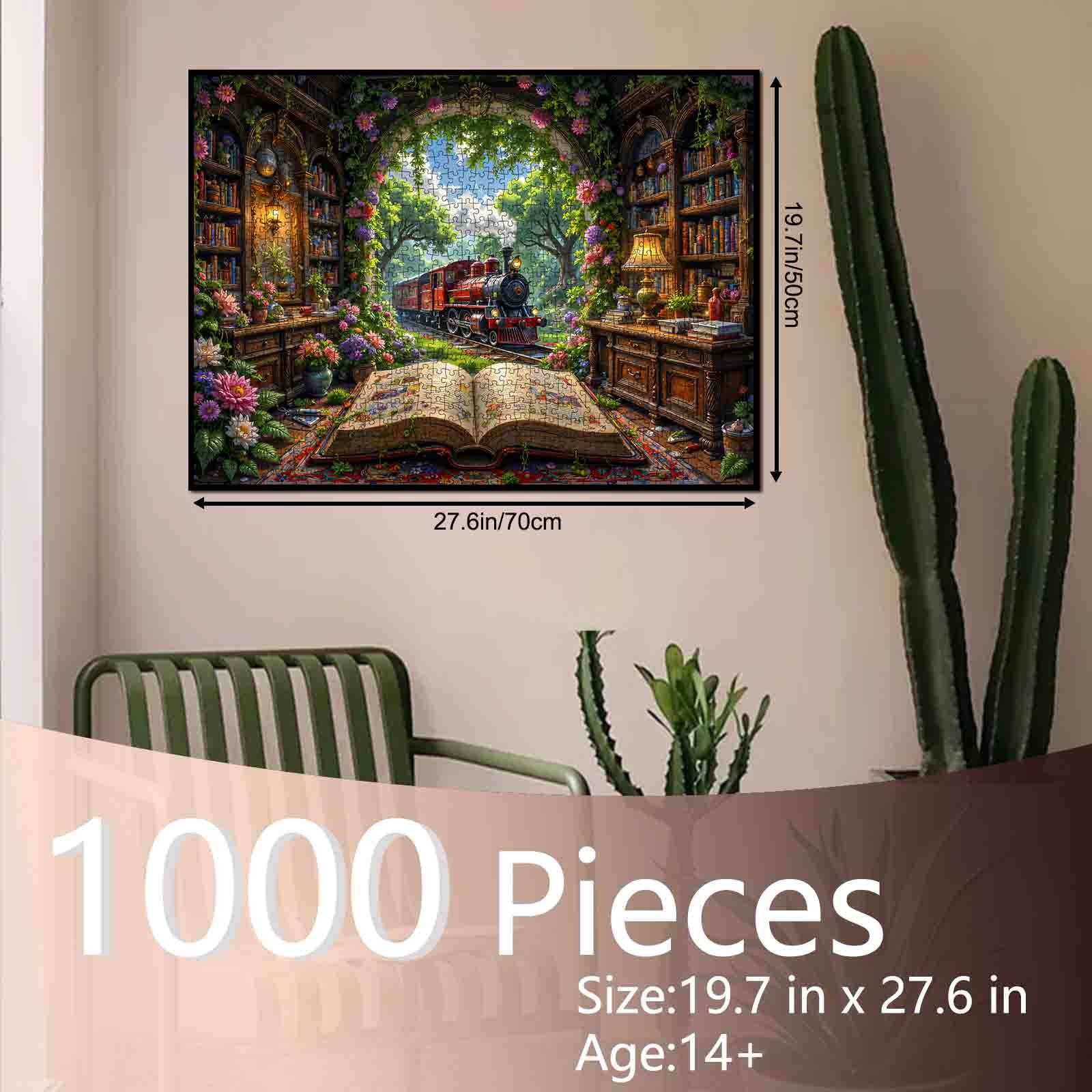 tucocoo-storybook-train-library-puzzle-1000-teile-zug image 5