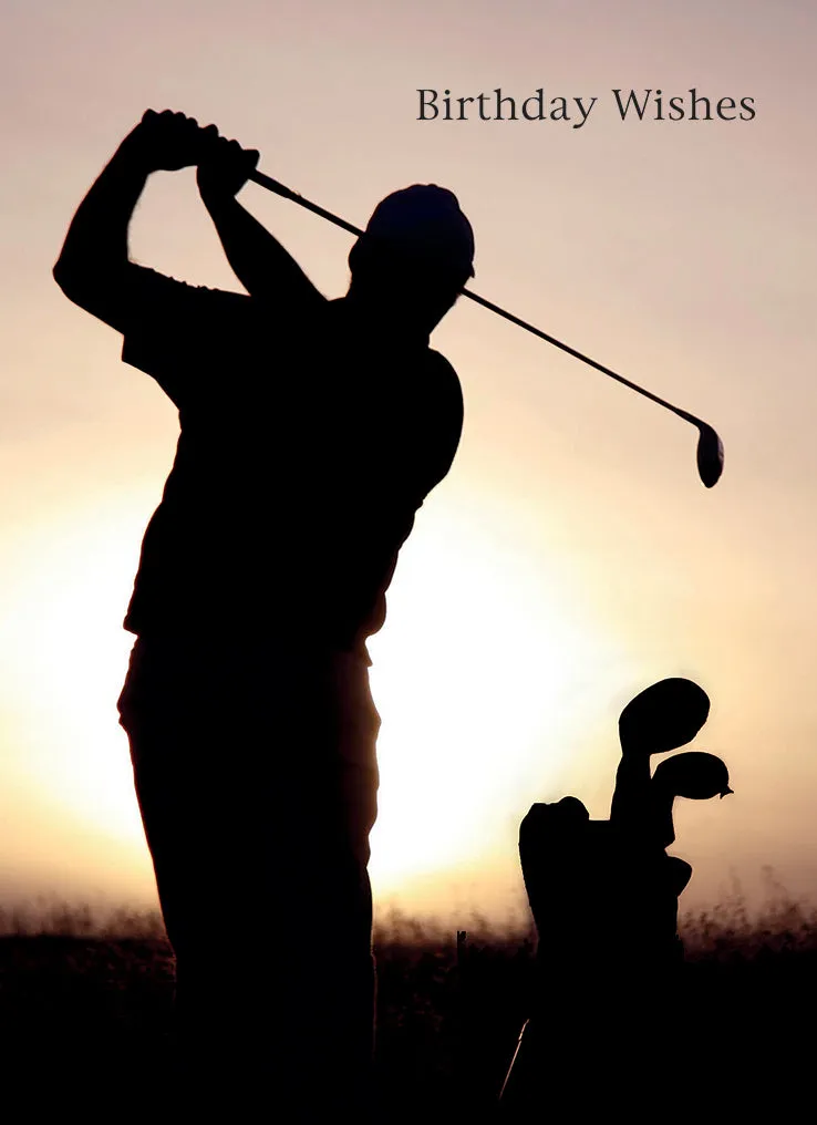 otter-house-first-class-male-golfer-geburtstagskarte image 1
