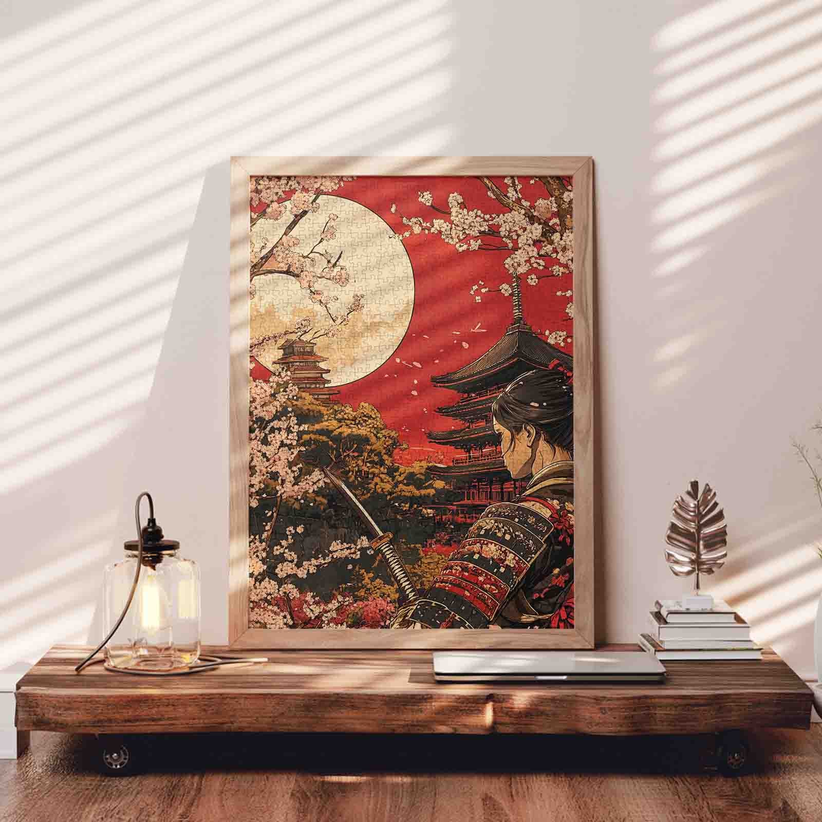 tucocoo-samurai-moonlight-sakura-puzzle-1000-teile image 3