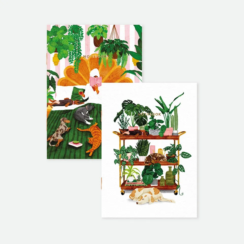 all-the-ways-to-say-life-with-pets-plants-notizhefte-a6-2er image 1