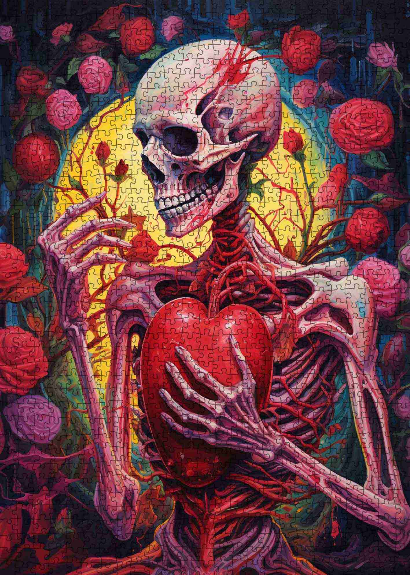 tucocoo-skeleton-heart-embrace-puzzle-1000-teile-gothic image 2