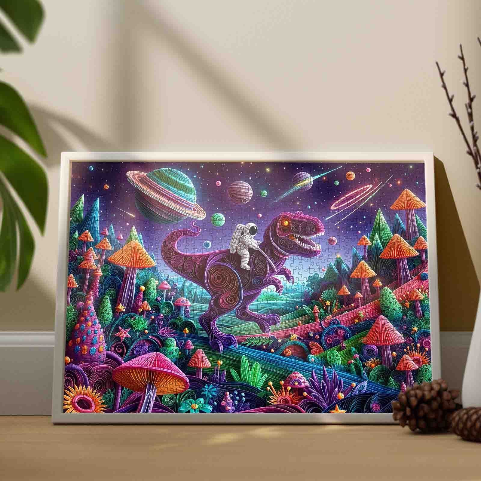 tucocoo-astronaut-dinosaurier-puzzle-1000-teile-weltraum image 3