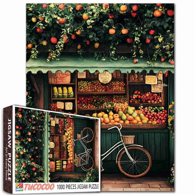 tucocoo-countryside-fruit-stand-puzzle-1000-teile-obststand image 1