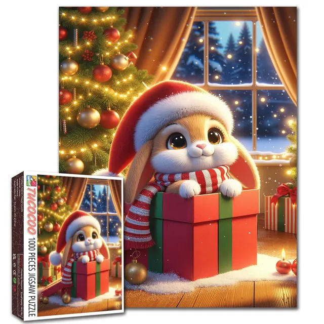 tucocoo-christmas-bunny-puzzle-1000-teile-weihnachten image 1