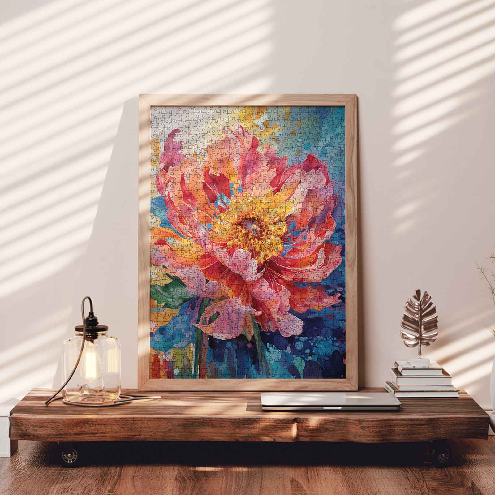 tucocoo-radiant-peony-burst-puzzle-1000-teile-pfingstrose image 3