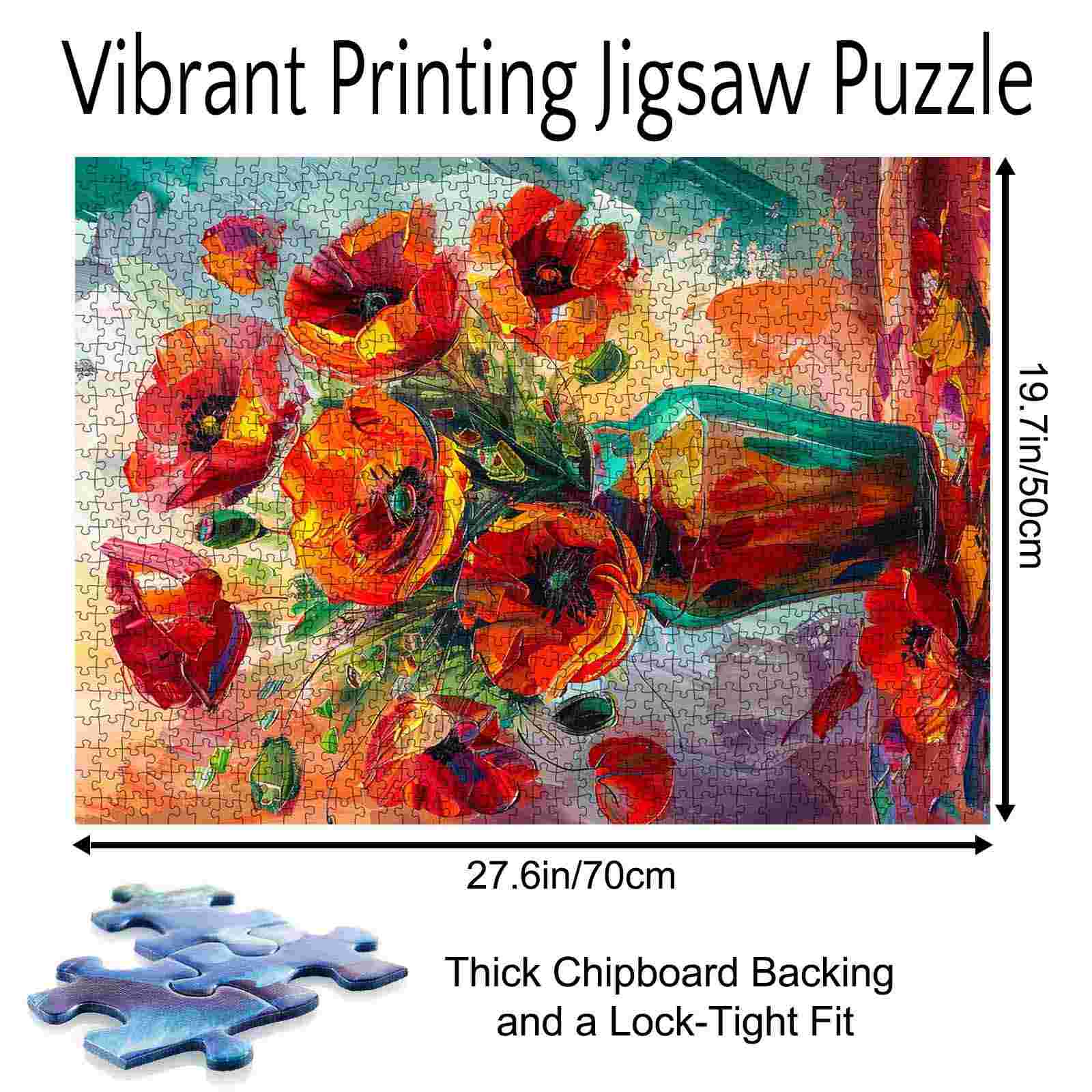 tucocoo-jigsaw-scarlet-poppies-puzzle-1000-teile-stillleben image 5