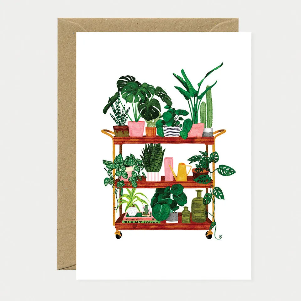 all-the-ways-to-say-plant-shelf-a6-gru-karte-pflanzen image 1