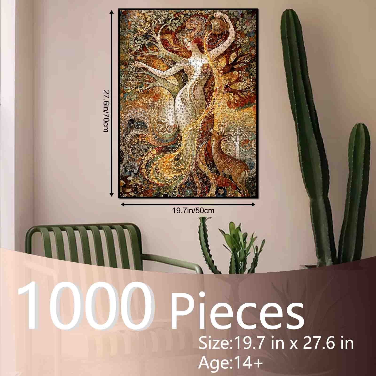 tucocoo-golden-forest-goddess-puzzle-1000-teile-fantasy image 5