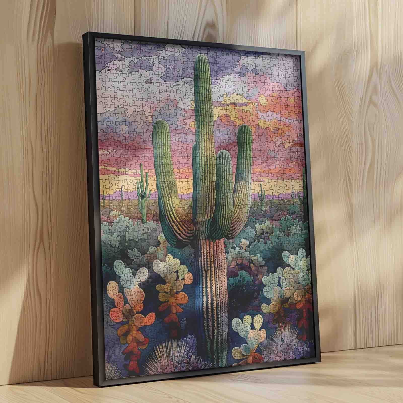 tucocoo-desert-cactus-sunset-puzzle-1000-teile-landschaft image 4