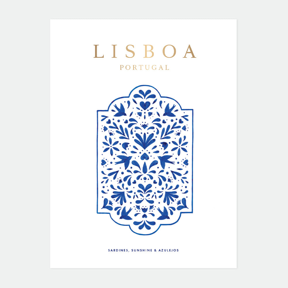 all-the-ways-to-say-lisboa-poster-blau-wei-50-x-70-cm image 1