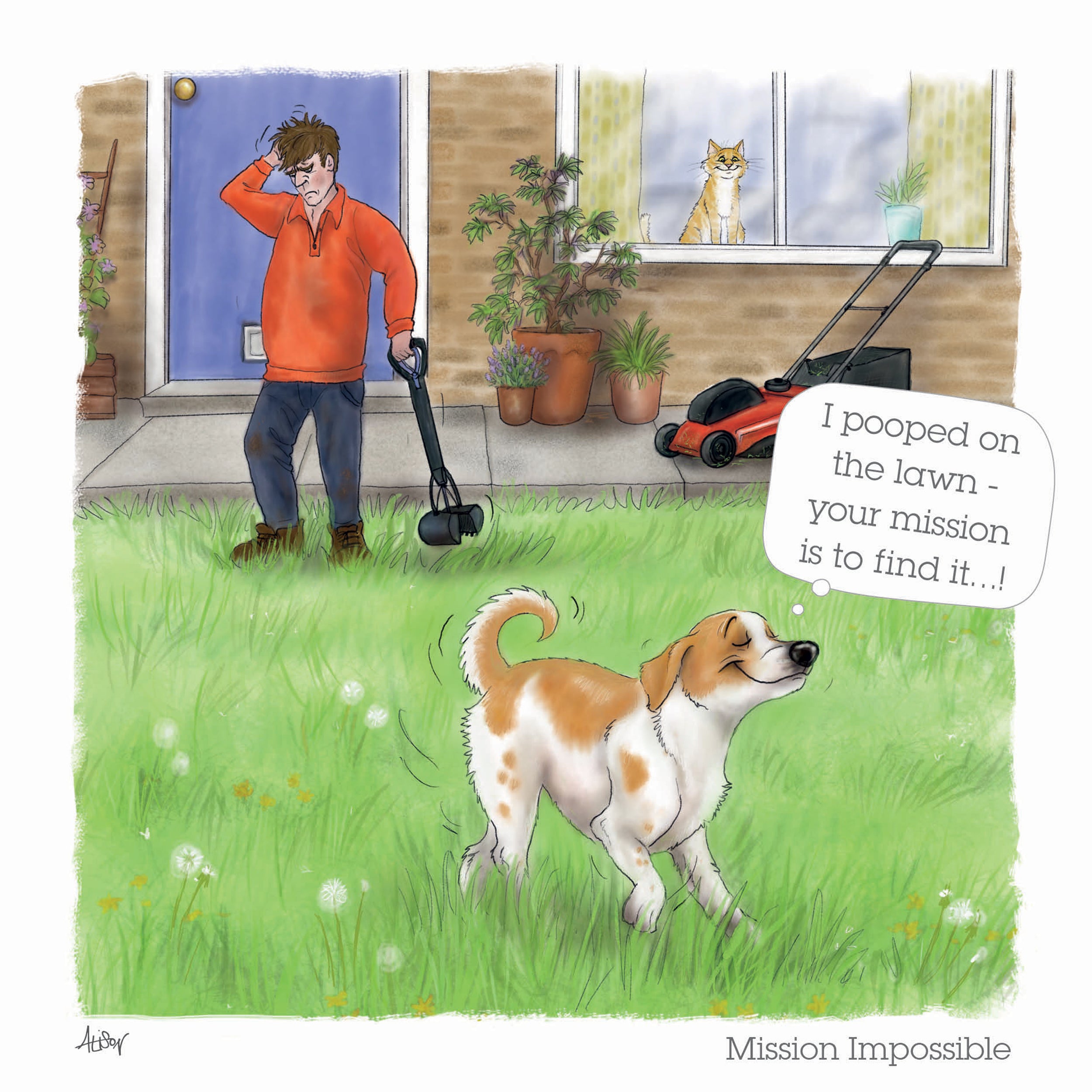 alison-s-animals-mission-impossible-grusskarte-hunde-lustig image 1