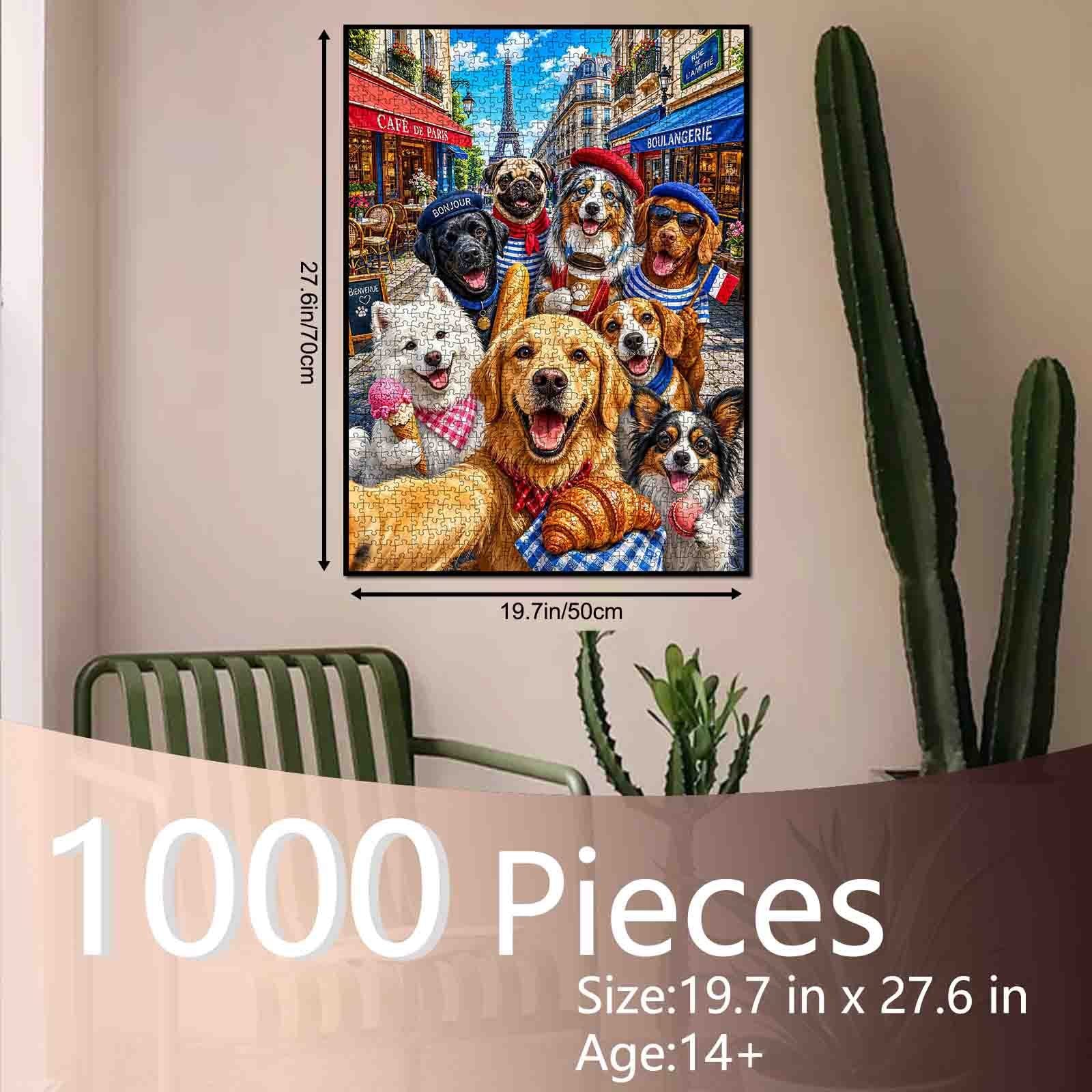 tucocoo-paris-caf-dog-friends-puzzle-1000-teile-hunde image 5
