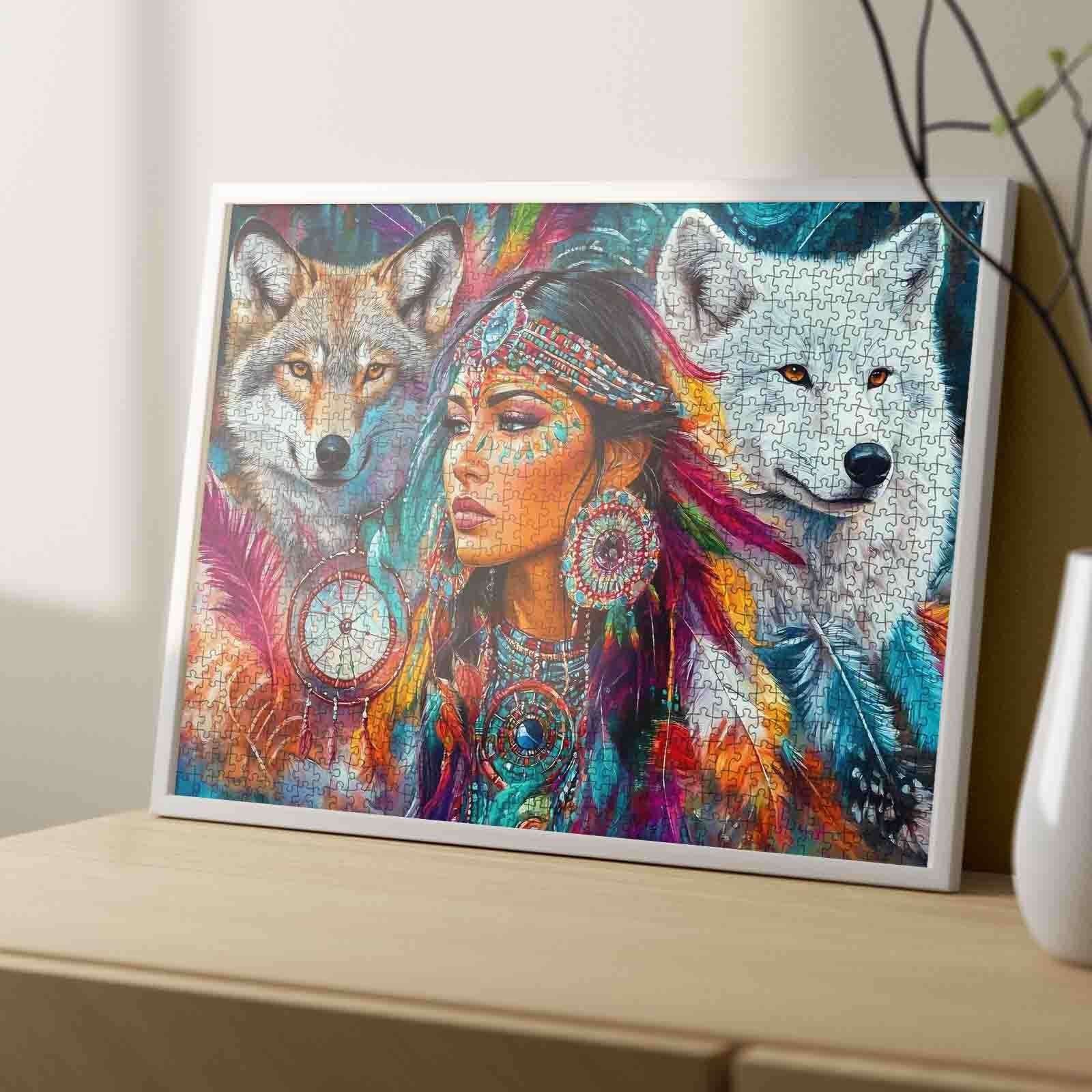 tucocoo-native-spirit-and-wolves-puzzle-1000-teile-portrait image 4