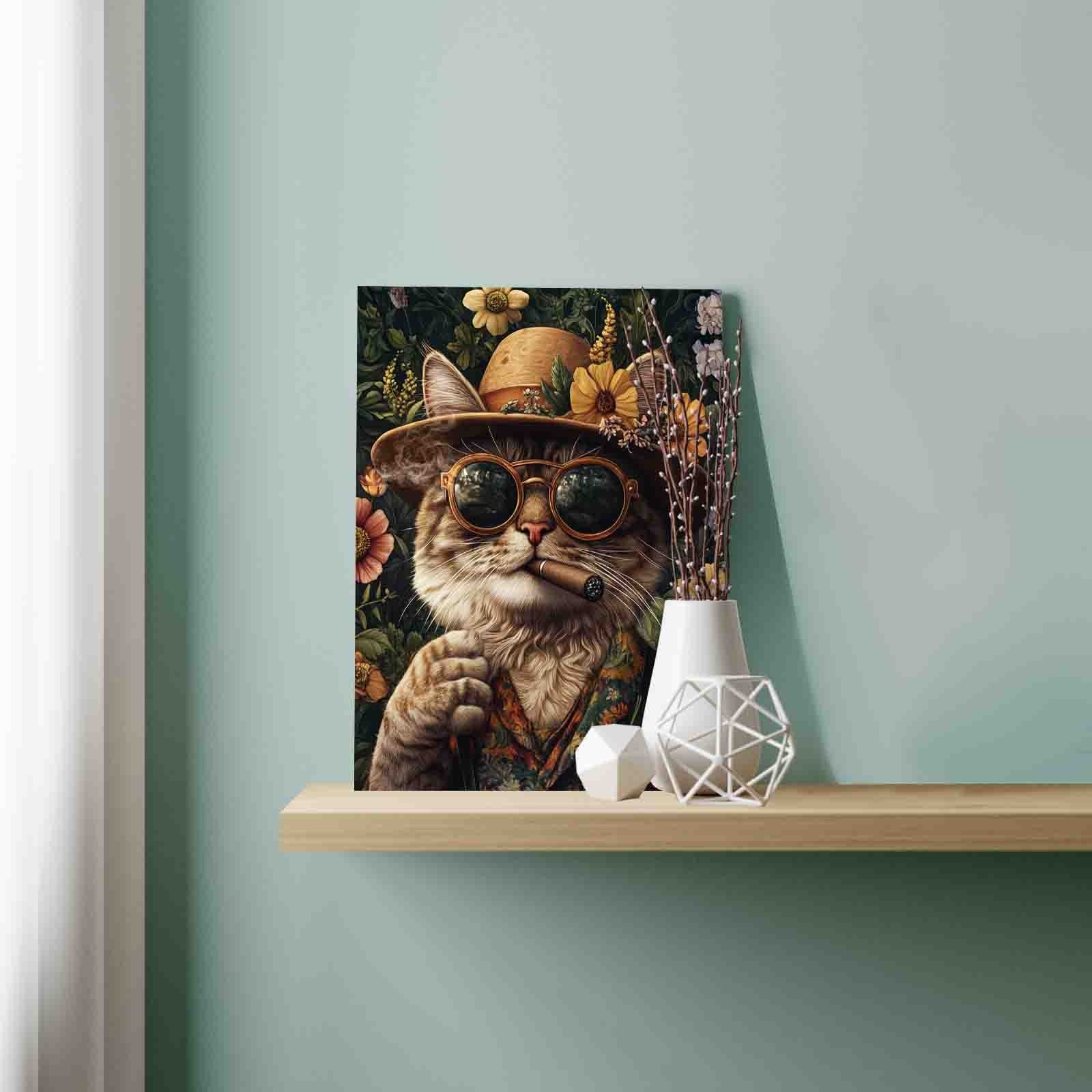 tucocoo-paint-by-numbers-malen-nach-zahlen-katze-im-garten-40x50-ohne-rahmen image 3