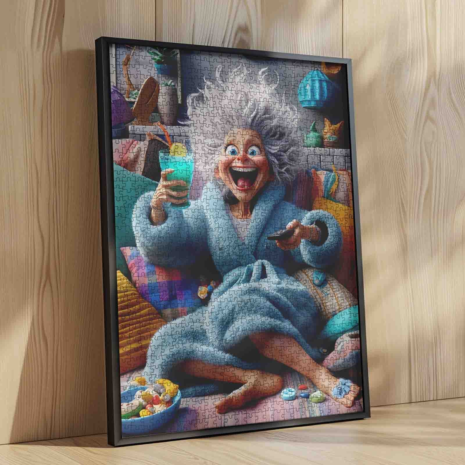 tucocoo-cozy-chaos-granny-puzzle-1000-teile-lustig image 4