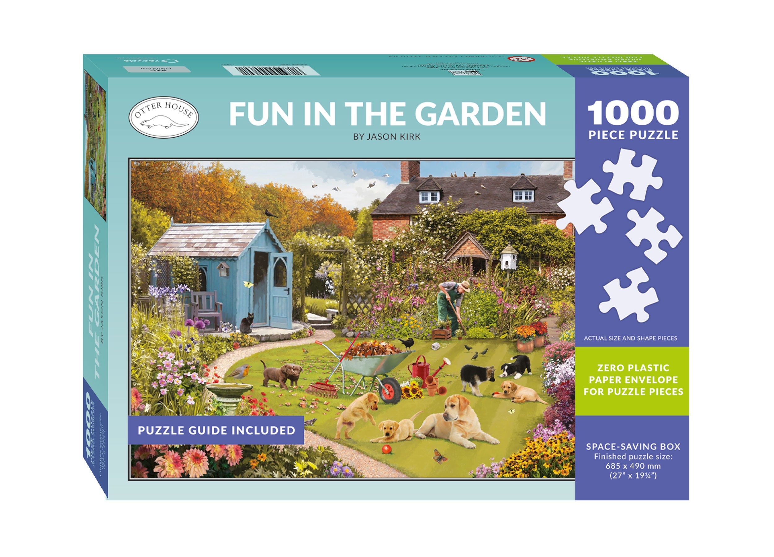 otter-house-fun-in-the-garden-puzzle-1000-teile-garten image 2