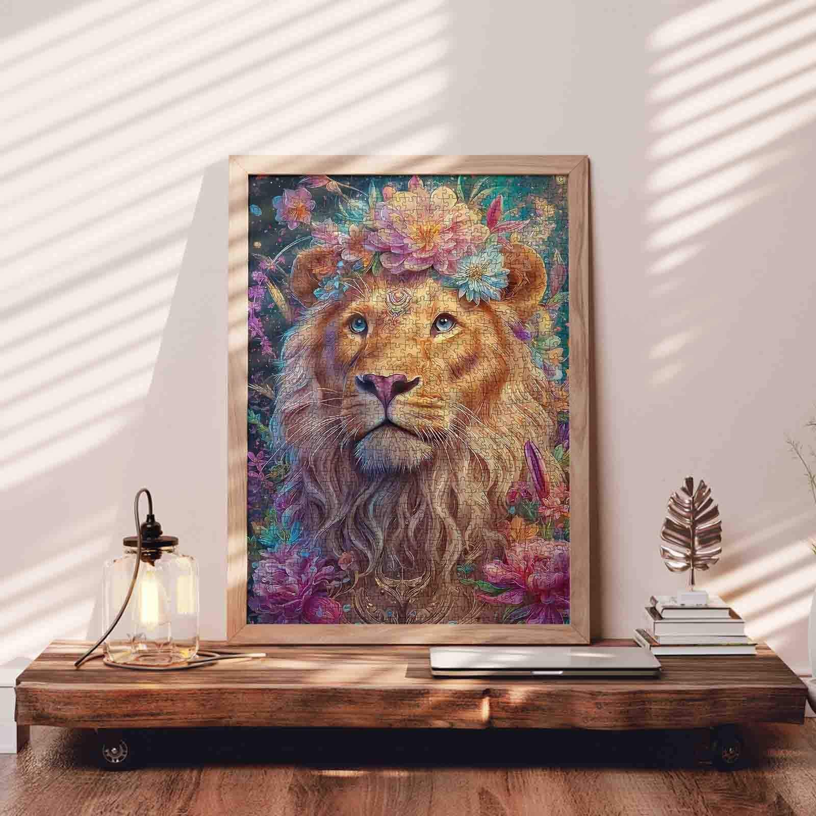 tucocoo-floral-crown-lion-puzzle-1000-teile-l-we image 3
