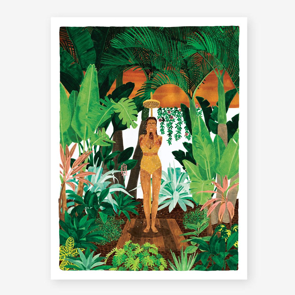all-the-ways-to-say-summer-shower-poster-tropisch-aquarell image 1