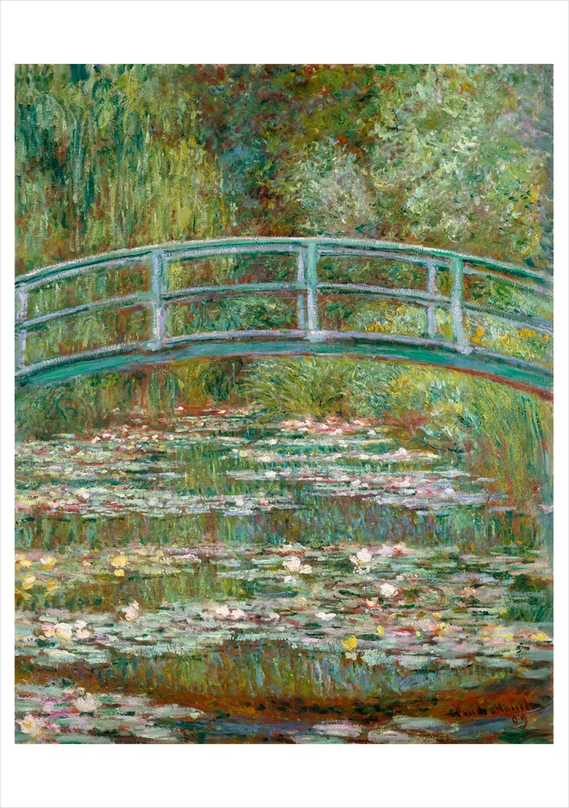 pomegranate-claude-monet-seebr-cke-klappkarte-blanko image 1