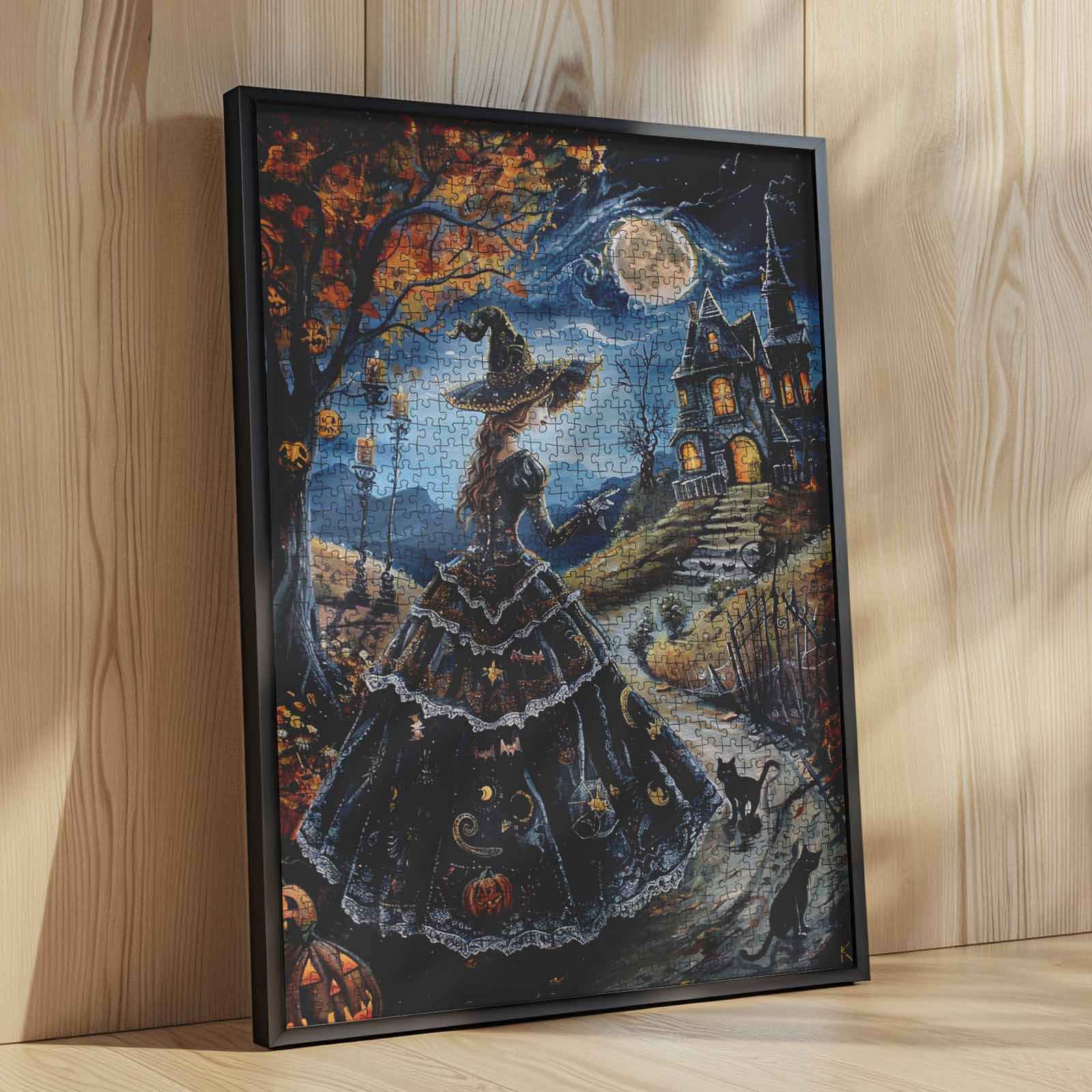 tucocoo-witch-moonlit-mansion-path-puzzle-1000-teile-hexe image 4