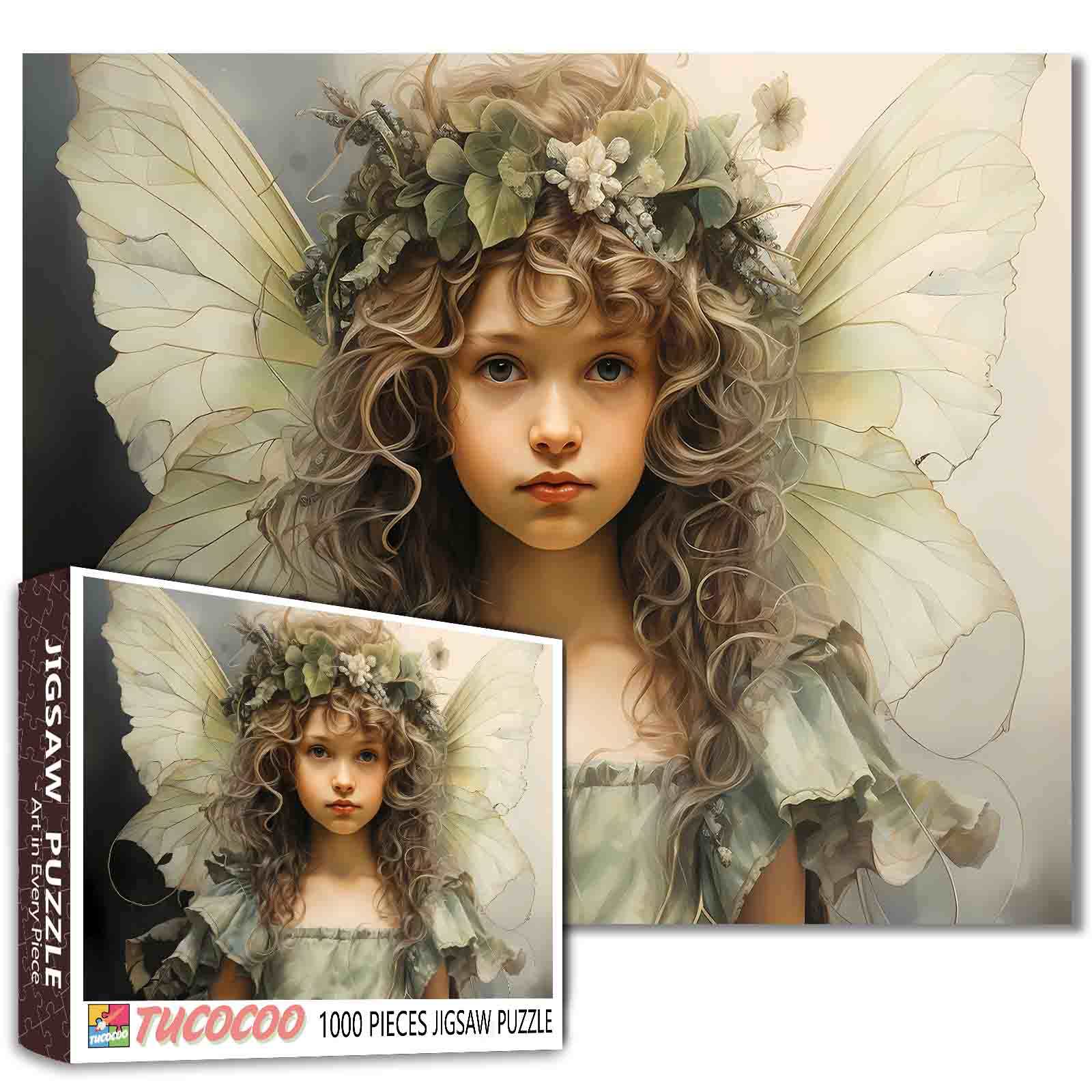 tucocoo-serene-fairy-with-leafy-crown-puzzle-1000-teile image 1