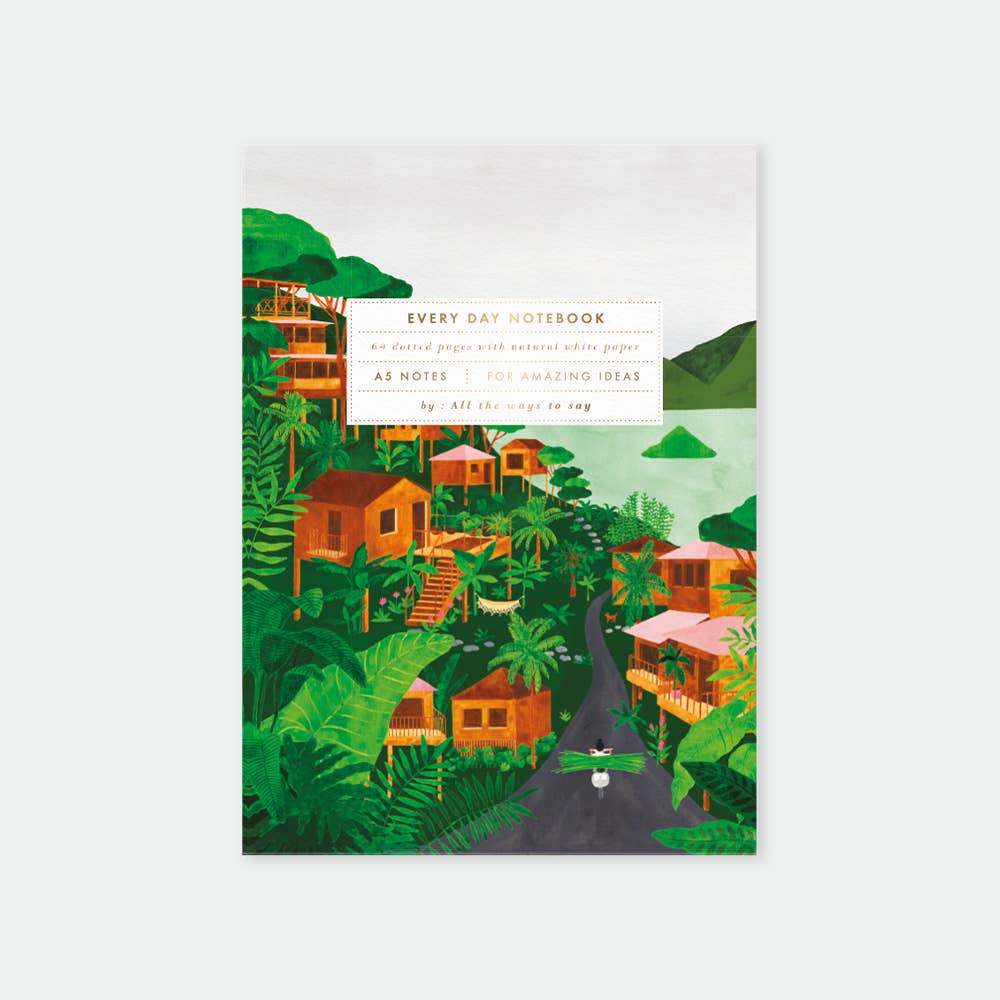 all-the-ways-to-say-lodges-notebook-a5-notizbuch-tropenmotiv image 1