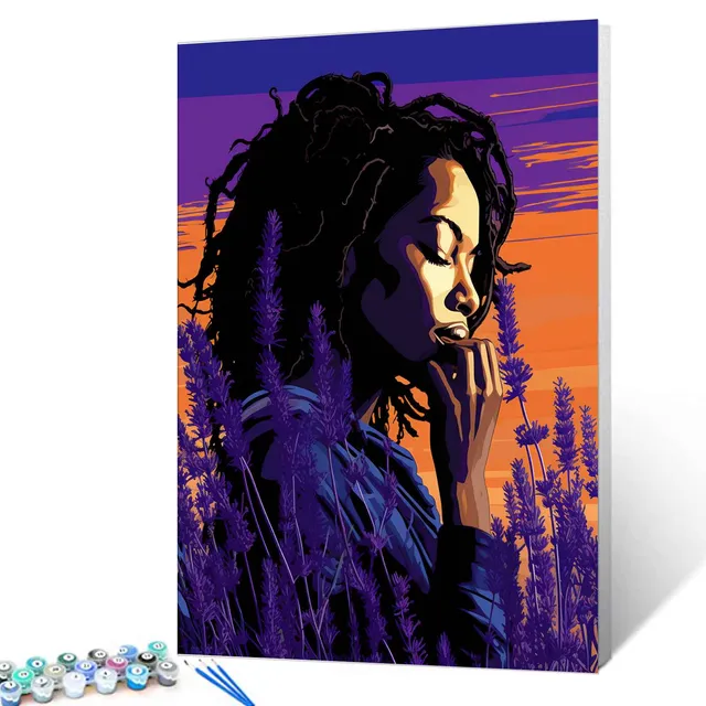 tucocoo-paint-by-numbers-lavender-sunset-malen-nach-zahlen-40x50 image 1