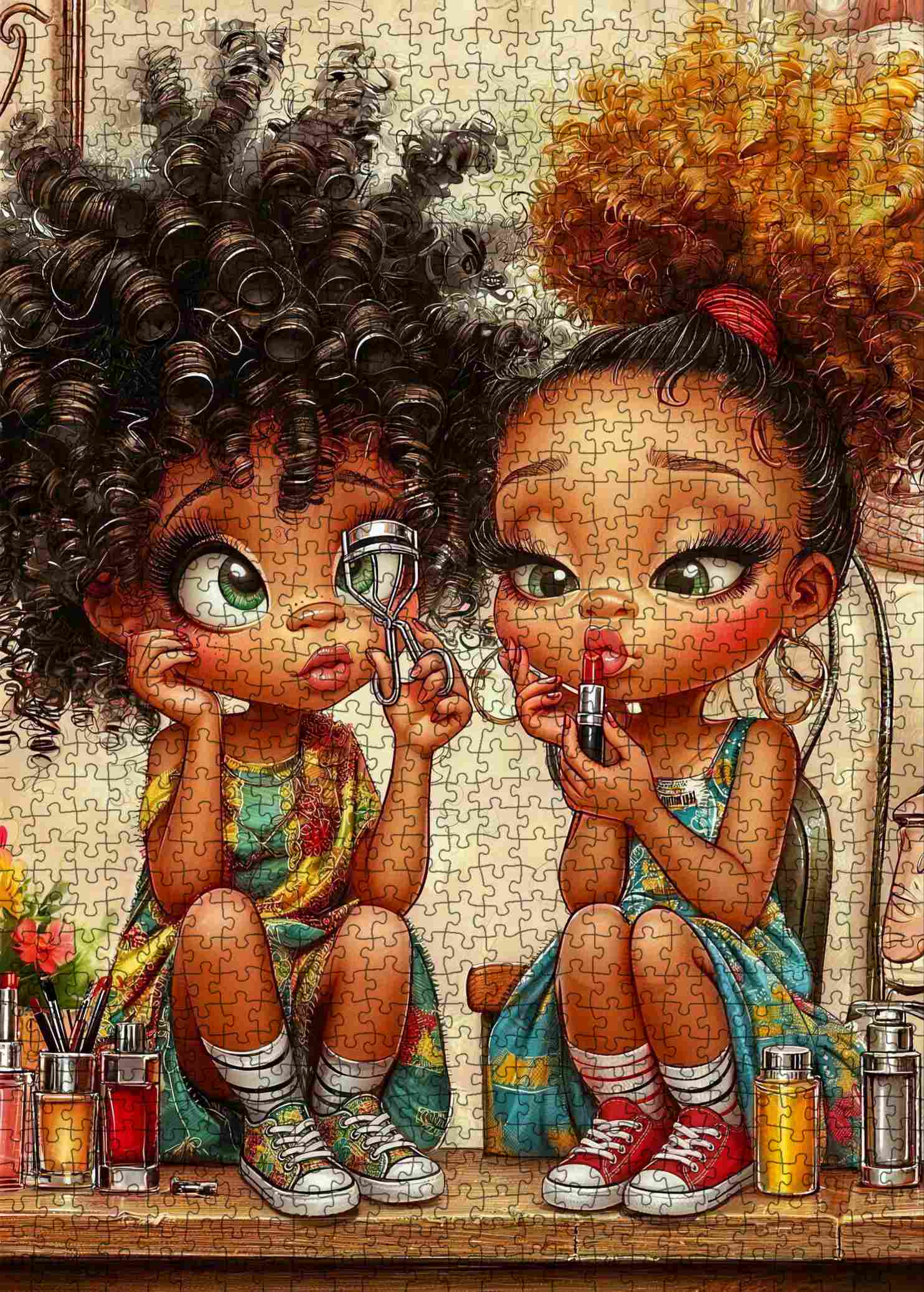 tucocoo-little-beauty-salon-friends-puzzle-1000-teile image 2