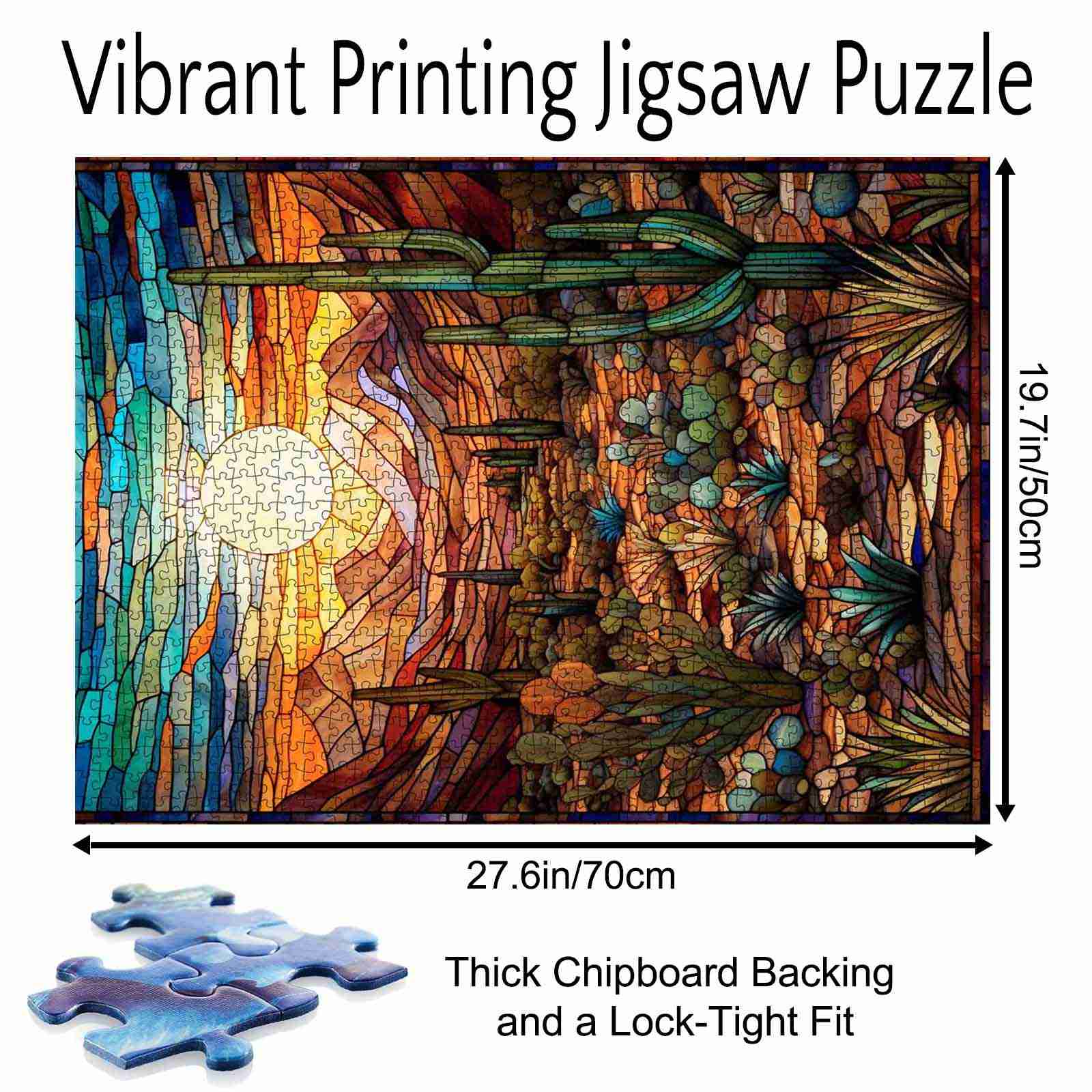 tucocoo-stained-glass-desert-sunset-puzzle-1000-teile-w-ste image 5
