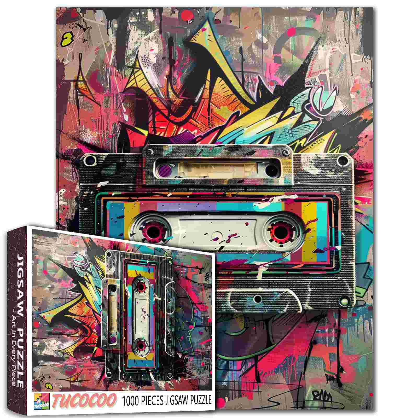 tucocoo-color-pop-cassette-puzzle-1000-teile-kassette image 1